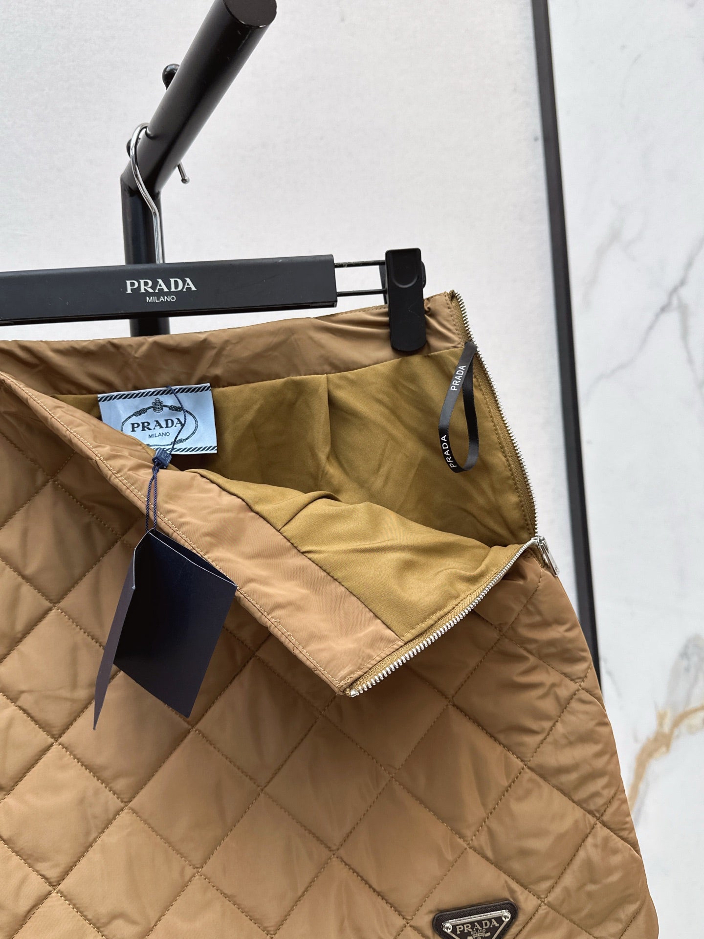 Pra* 25fw plaid skirt