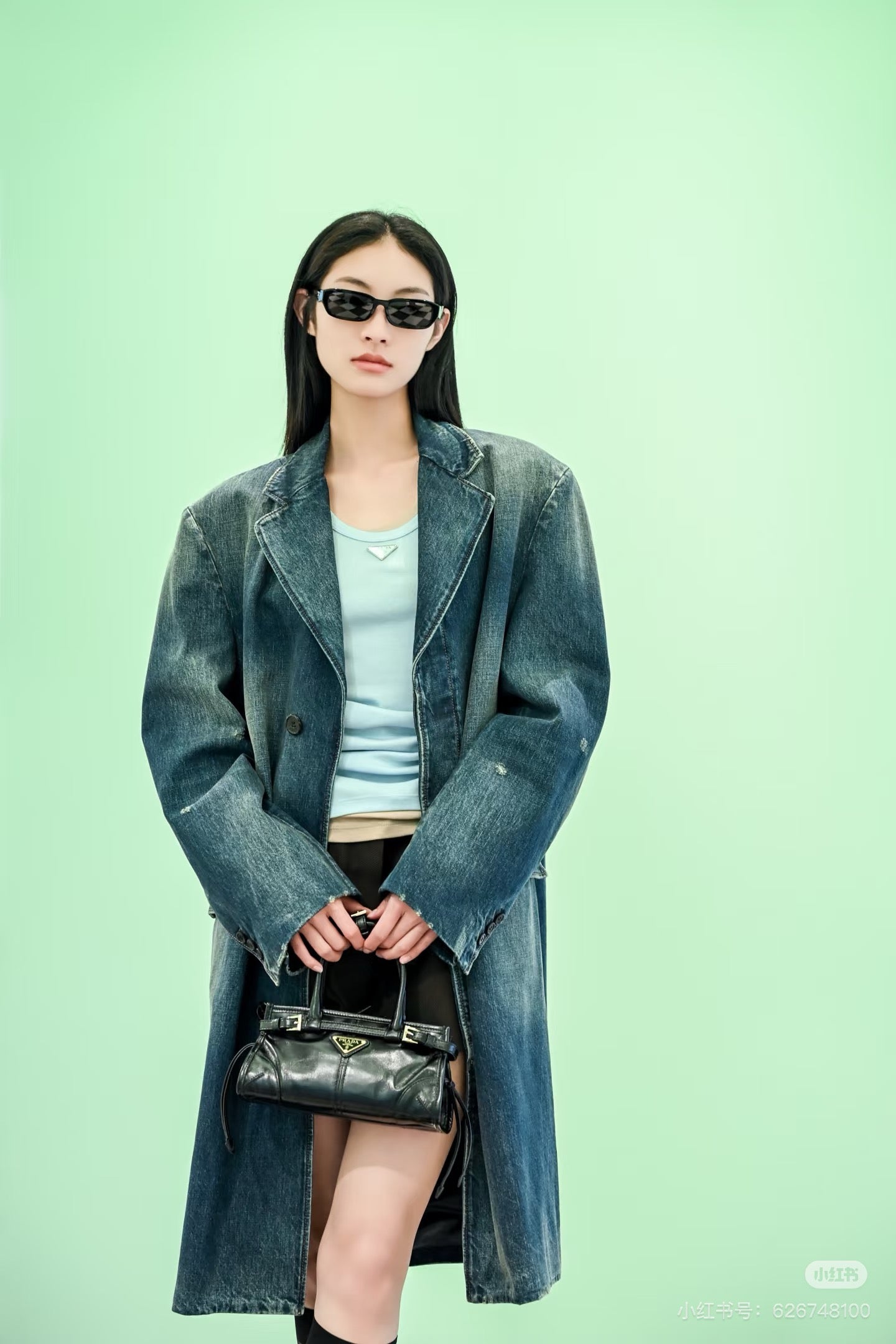 Pra* 25fw denim suit jacket