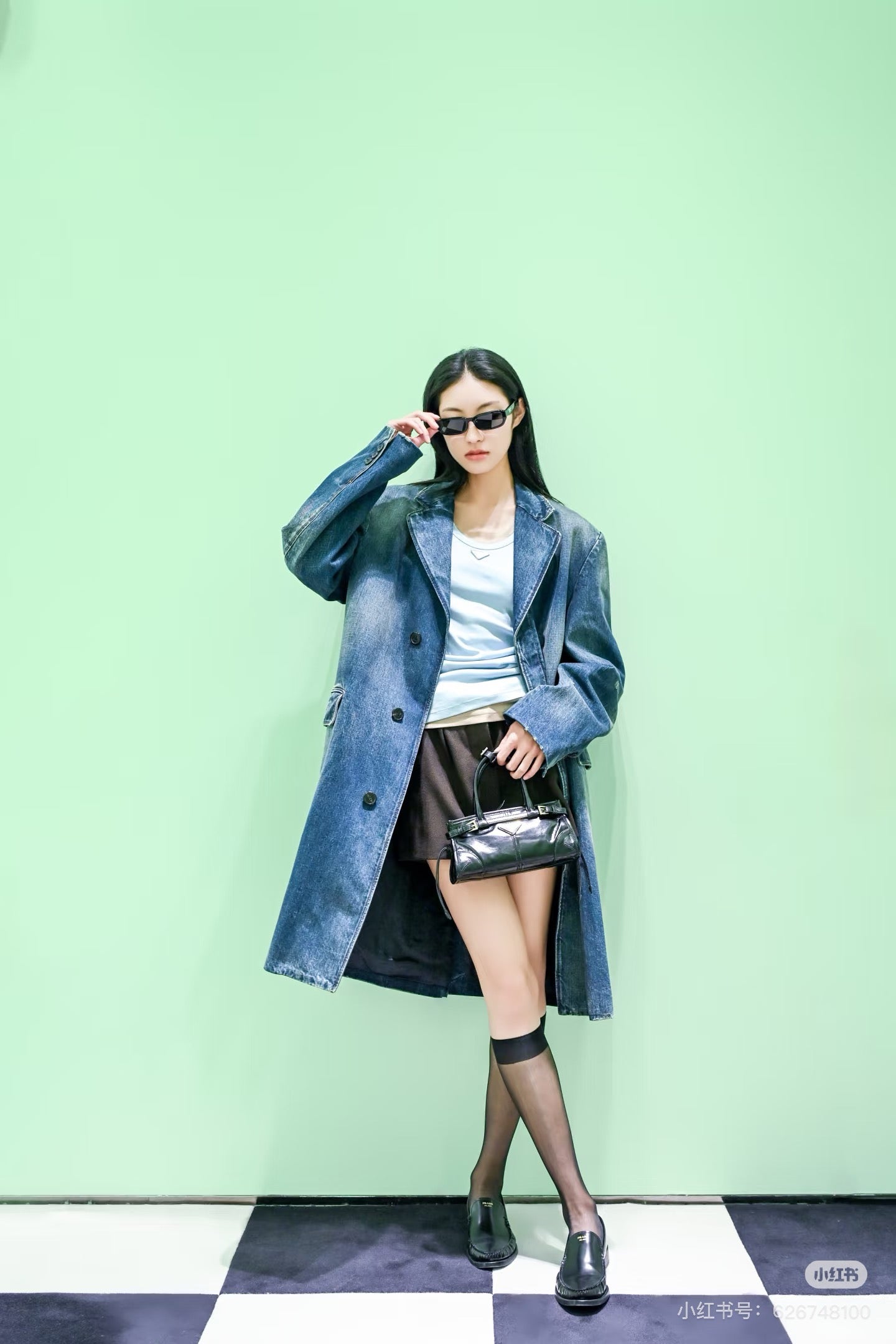 Pra* 25fw denim suit jacket