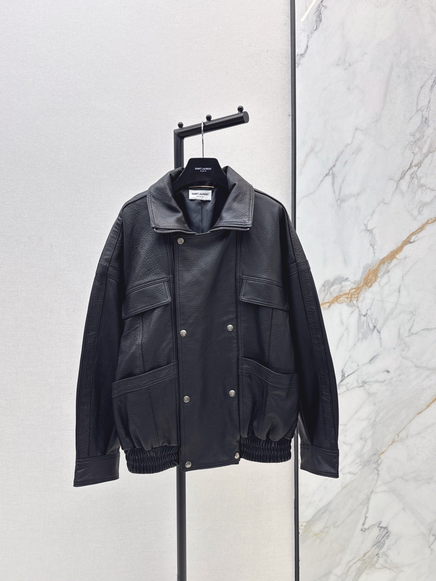 YS* 25fw leather jacket