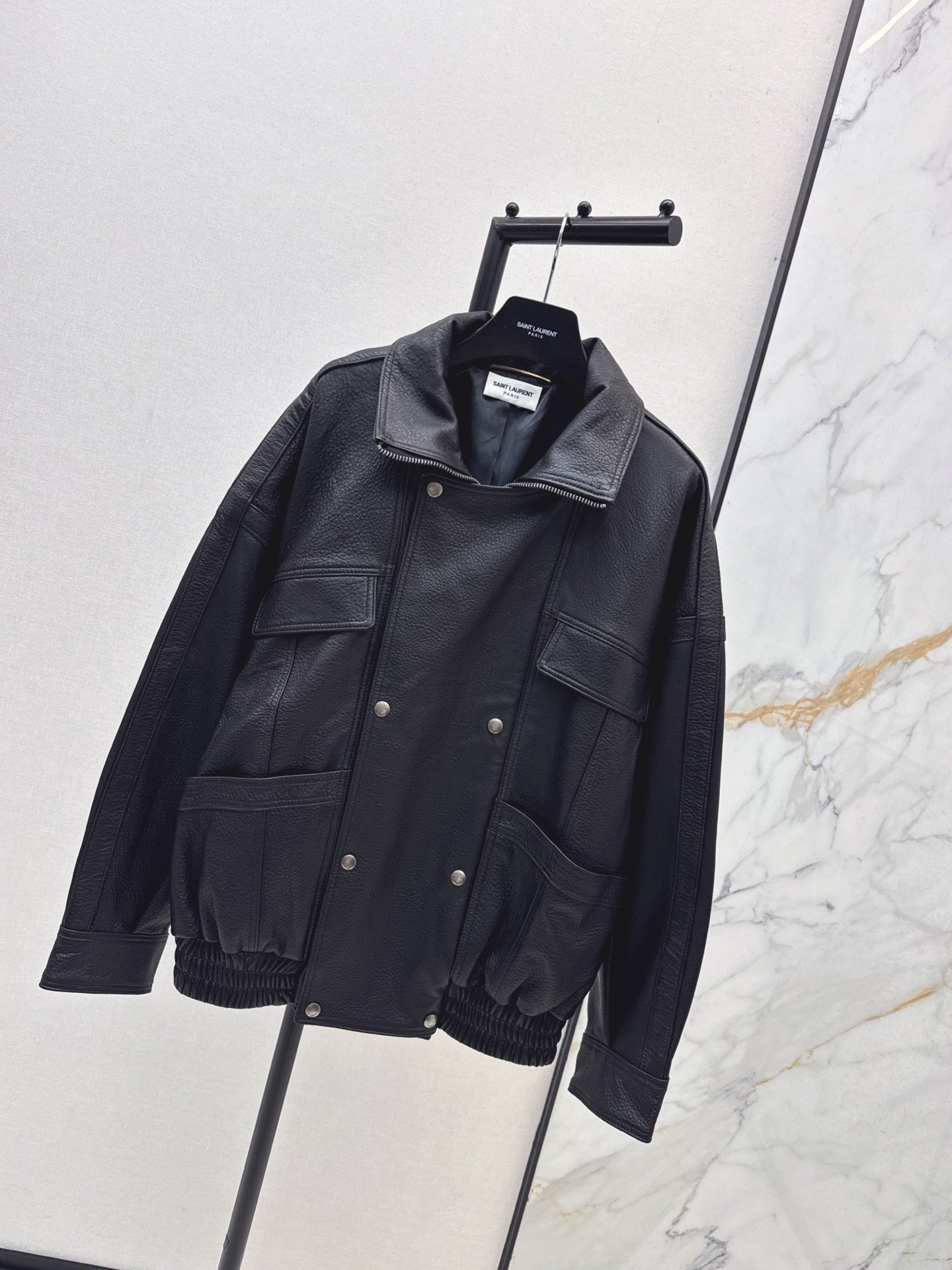 YS* 25fw leather jacket