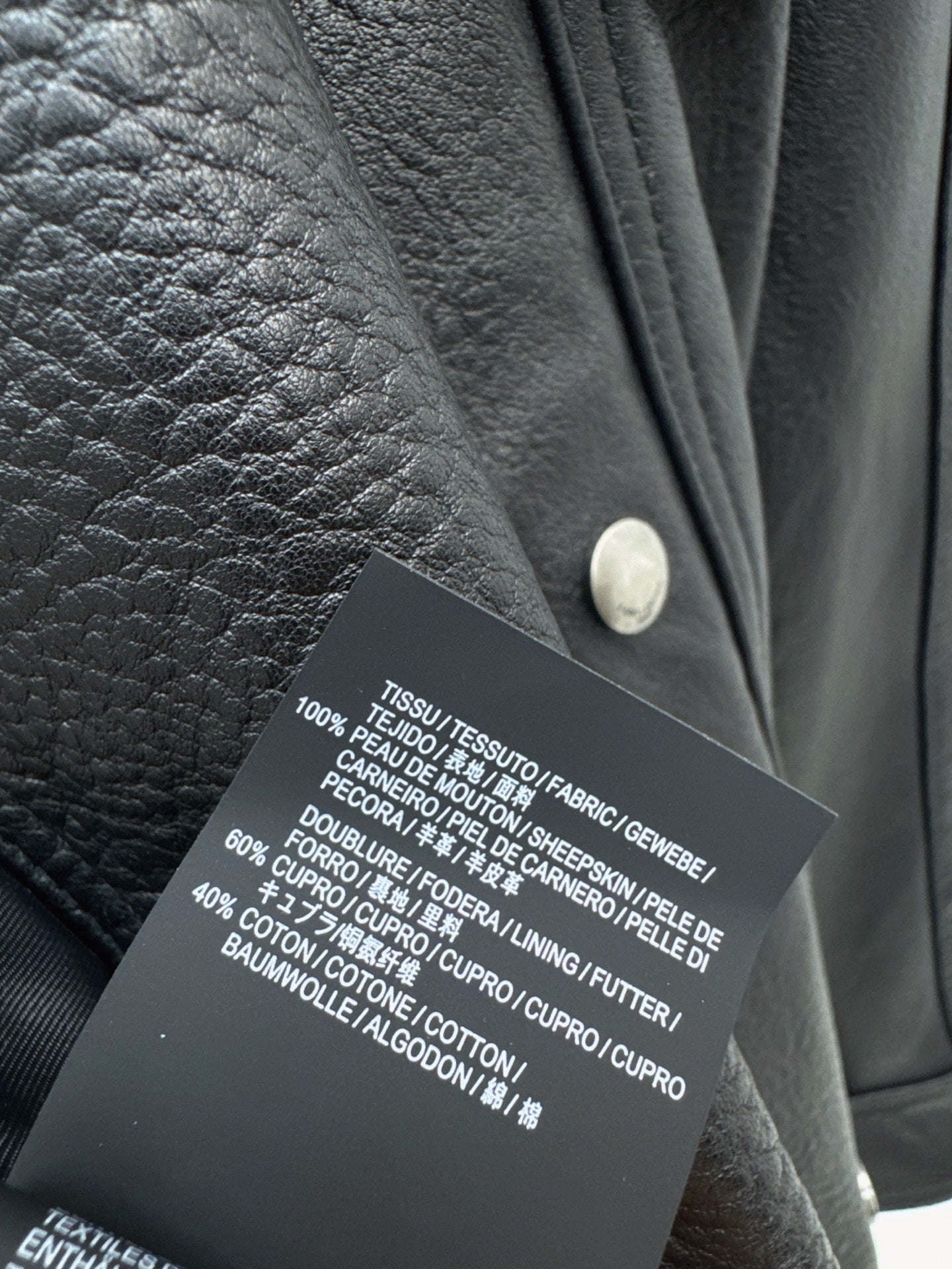 YS* 25fw leather jacket