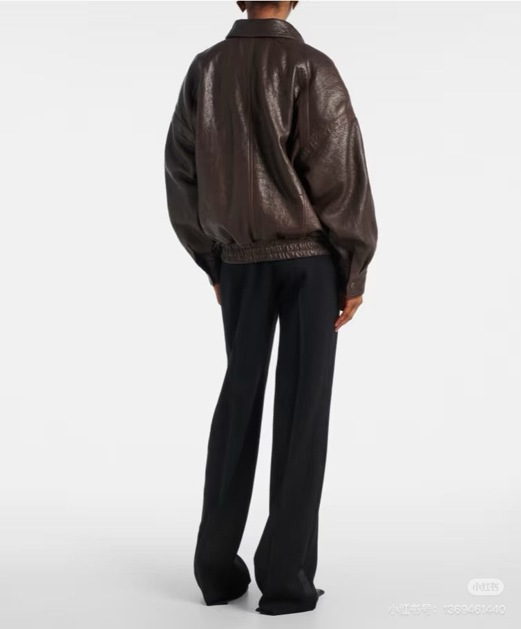 YS* 25fw leather jacket