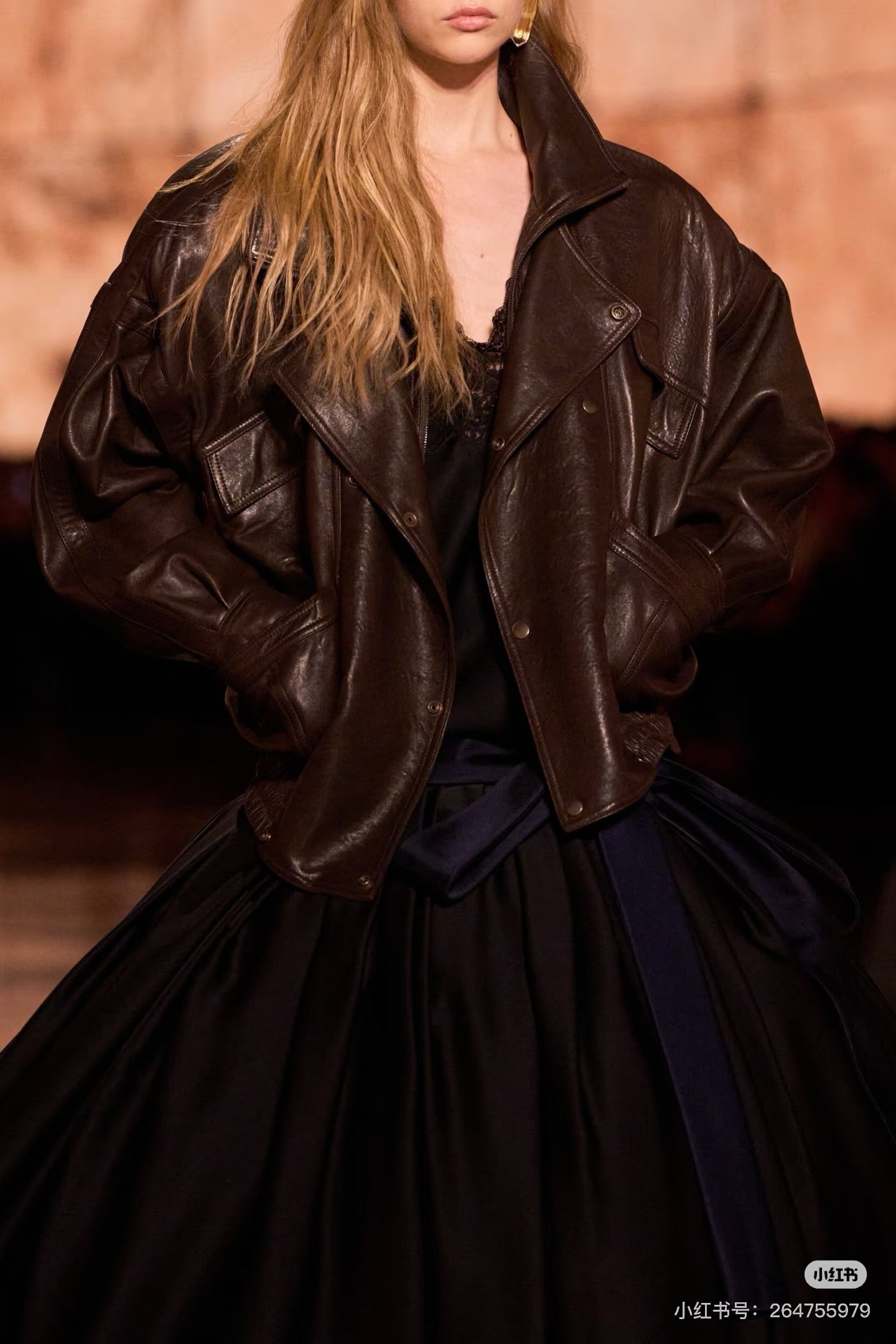 YS* 25fw leather jacket