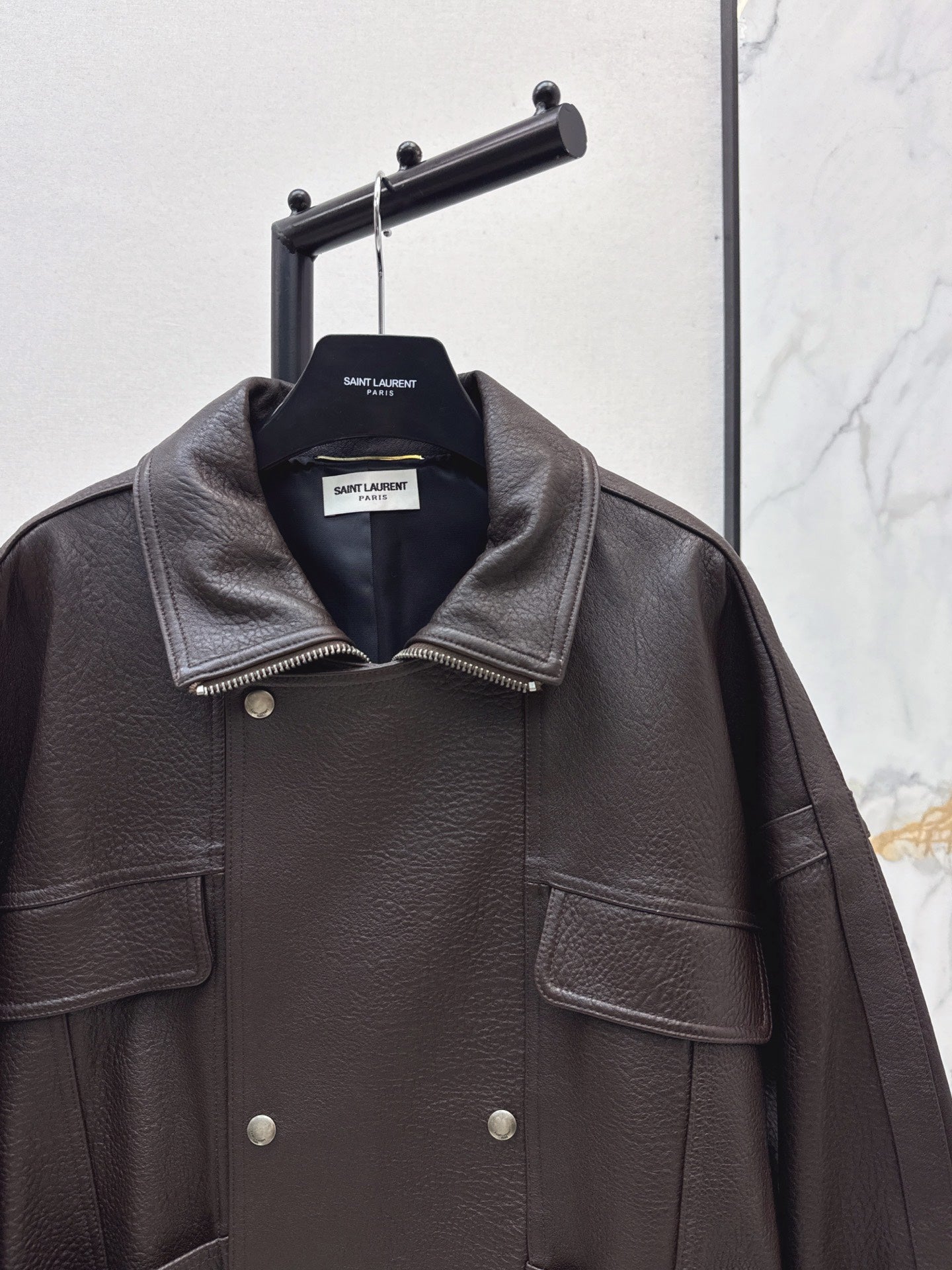 YS* 25fw leather jacket