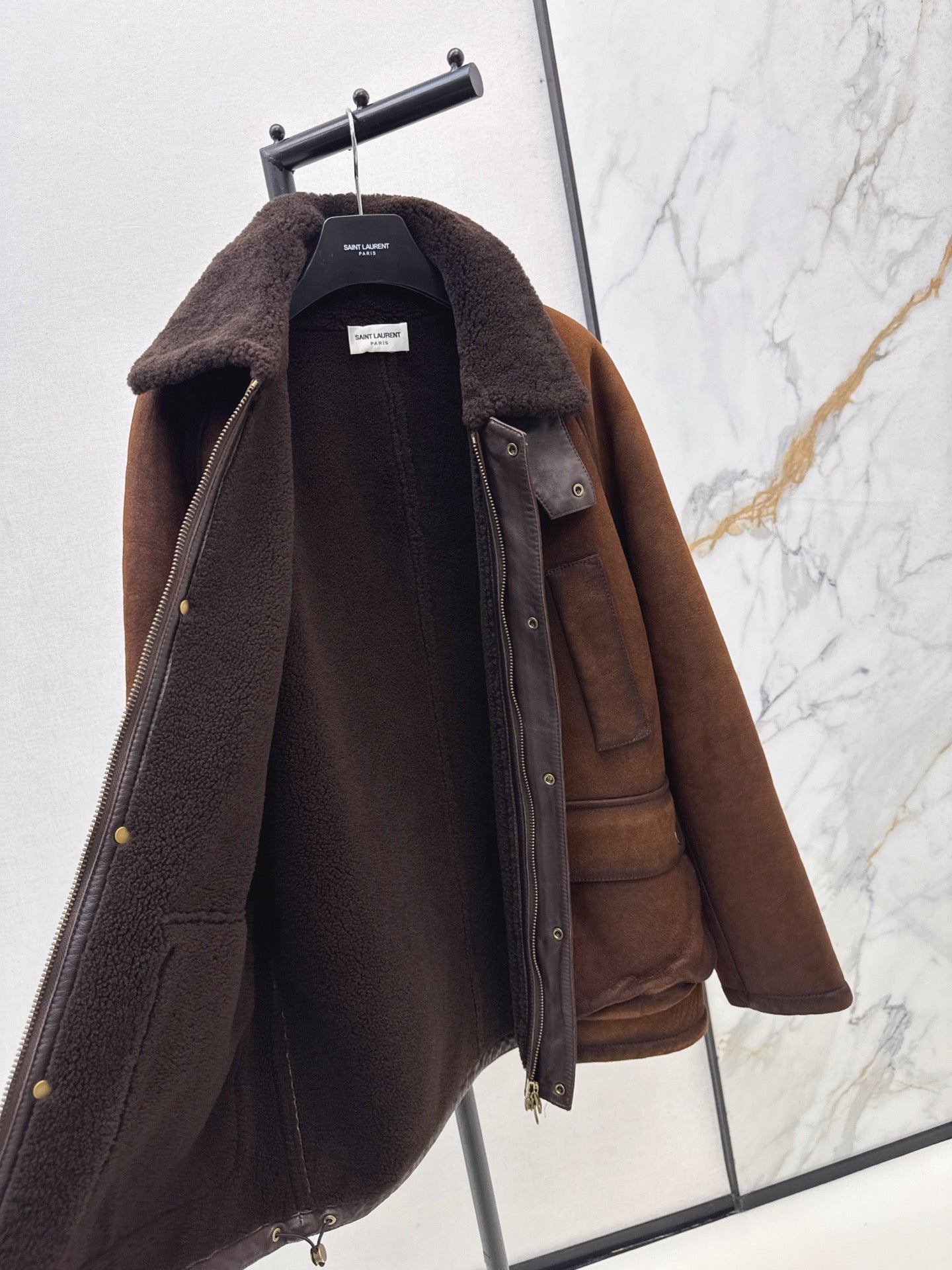 YS* 25fw Fur and skin together jacket