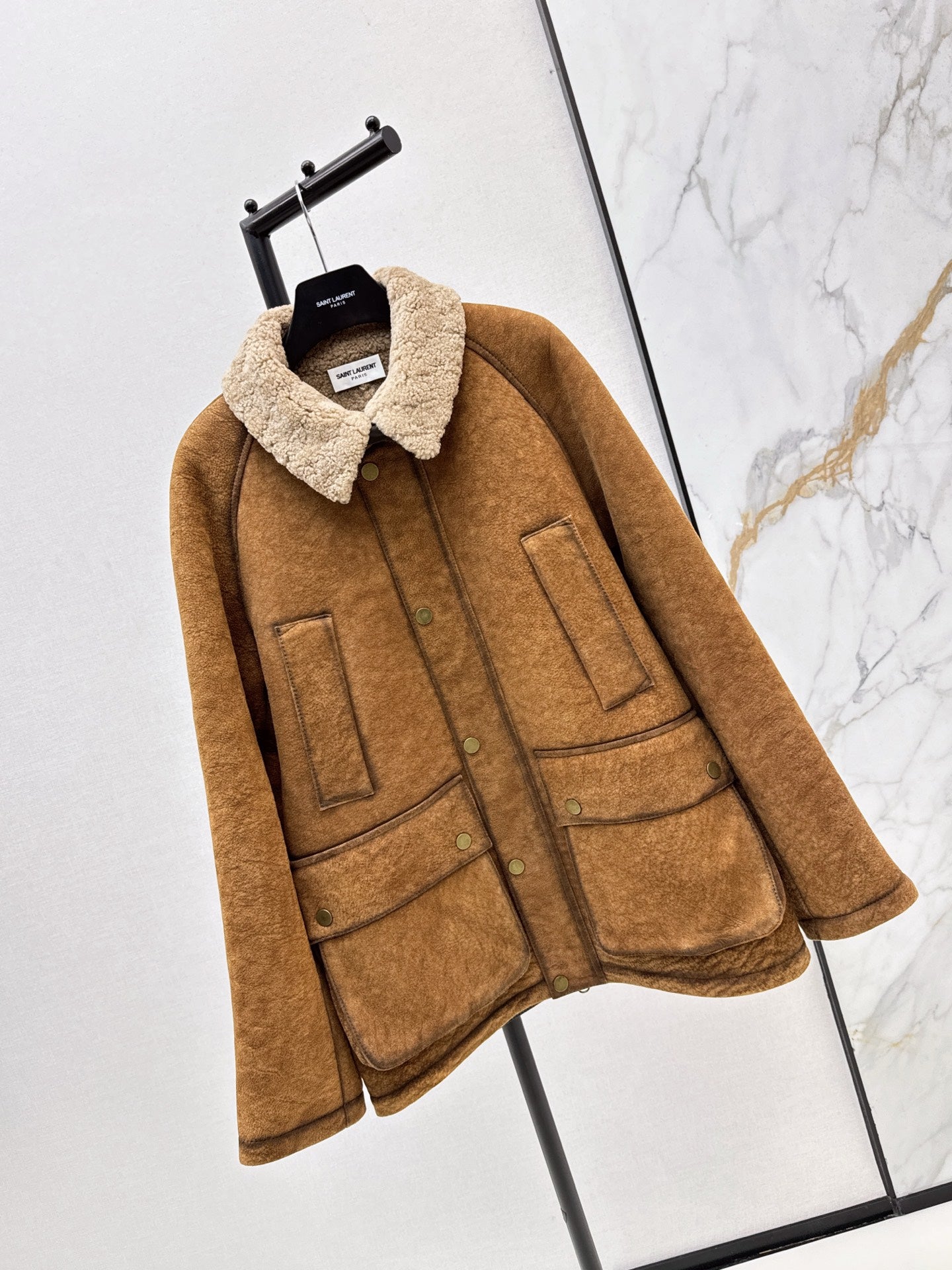 YS* 25fw Fur and skin together jacket