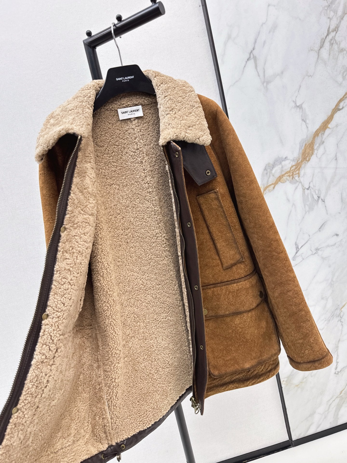 YS* 25fw Fur and skin together jacket