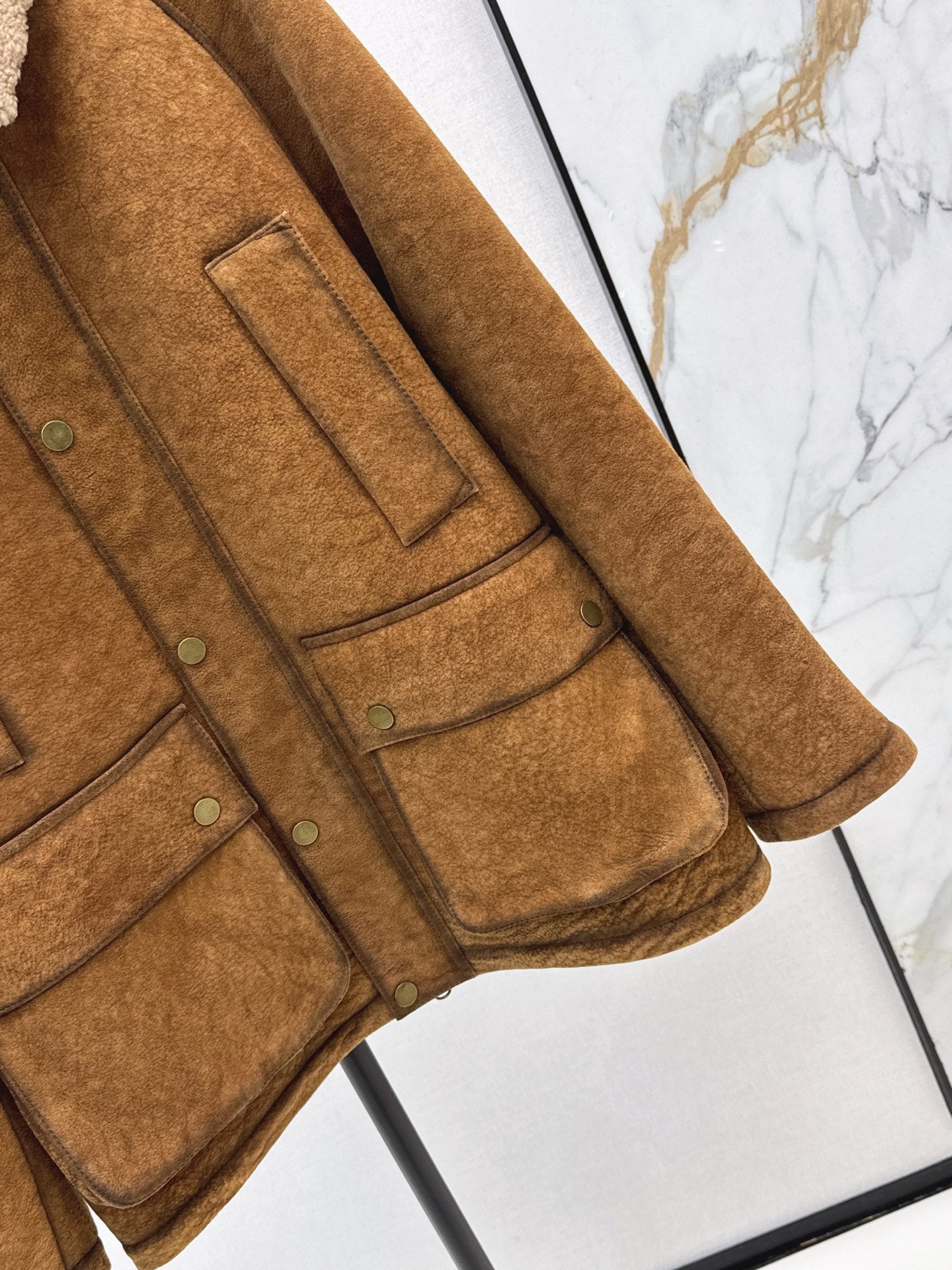 YS* 25fw Fur and skin together jacket