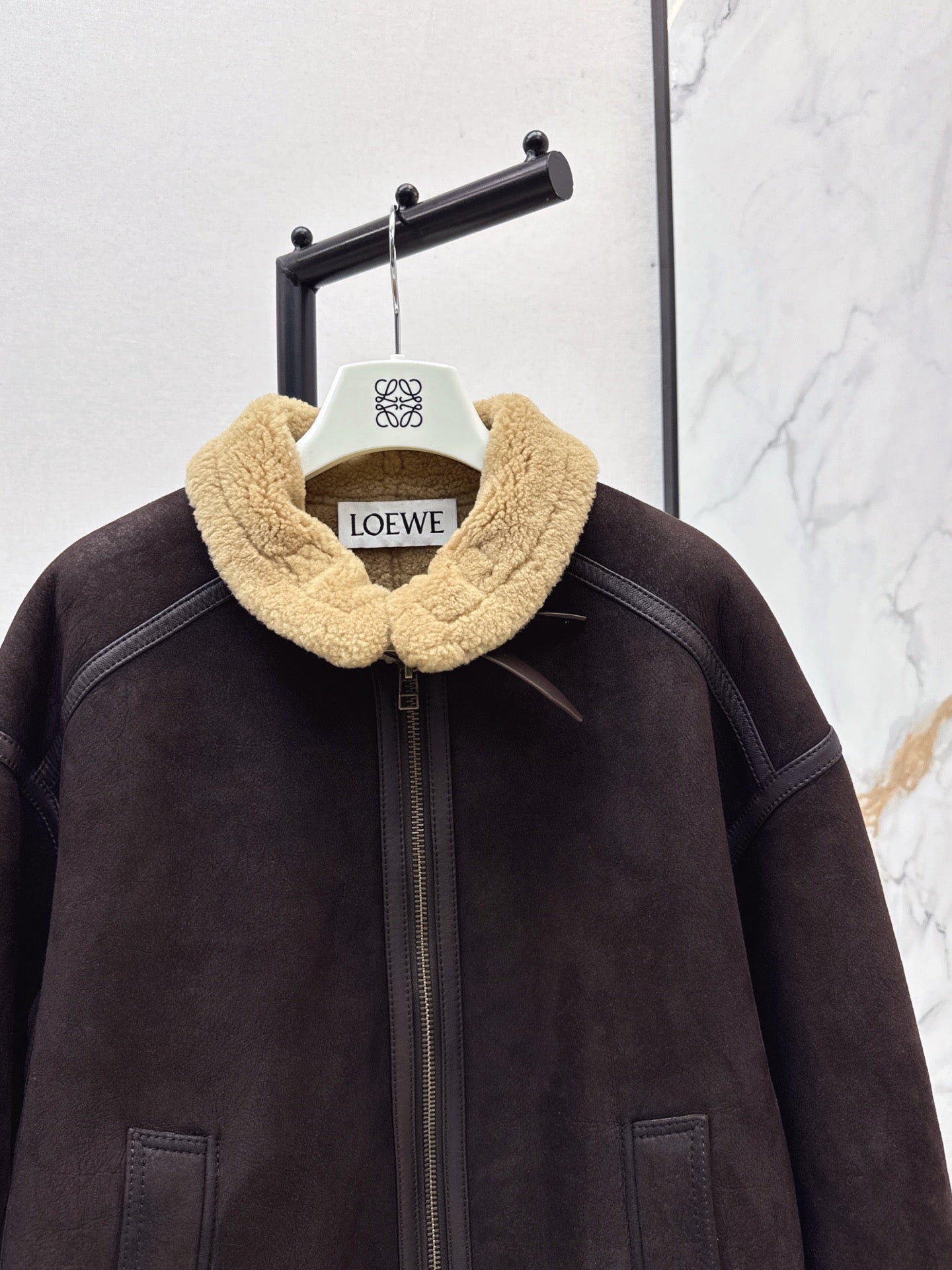 Loew* 25fw Fur and skin together jacket