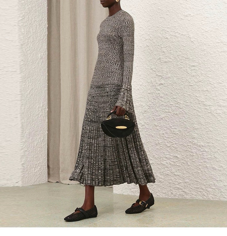 Zim* 25fw knitted skirt