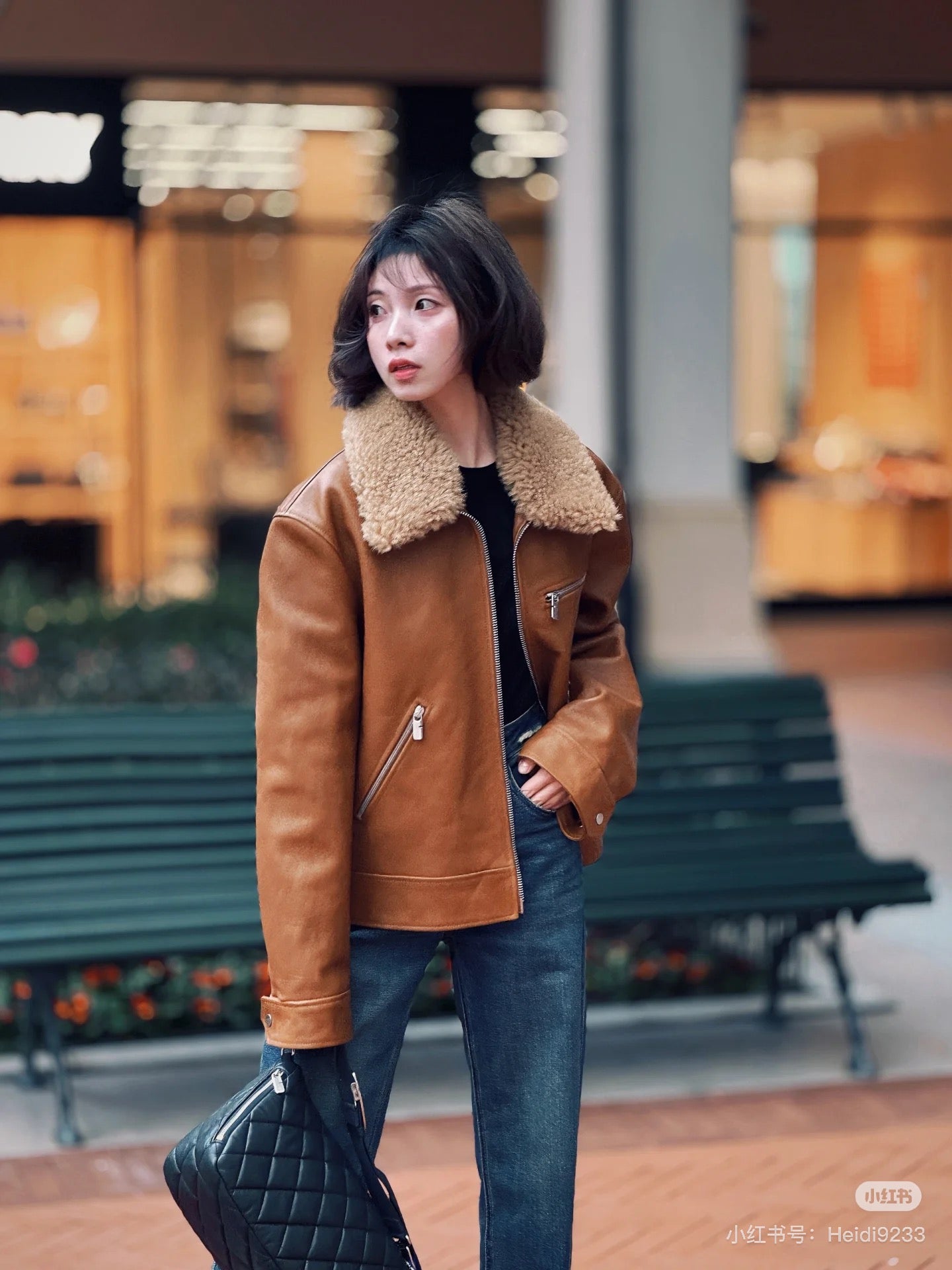 M*u 25fw leather jacket