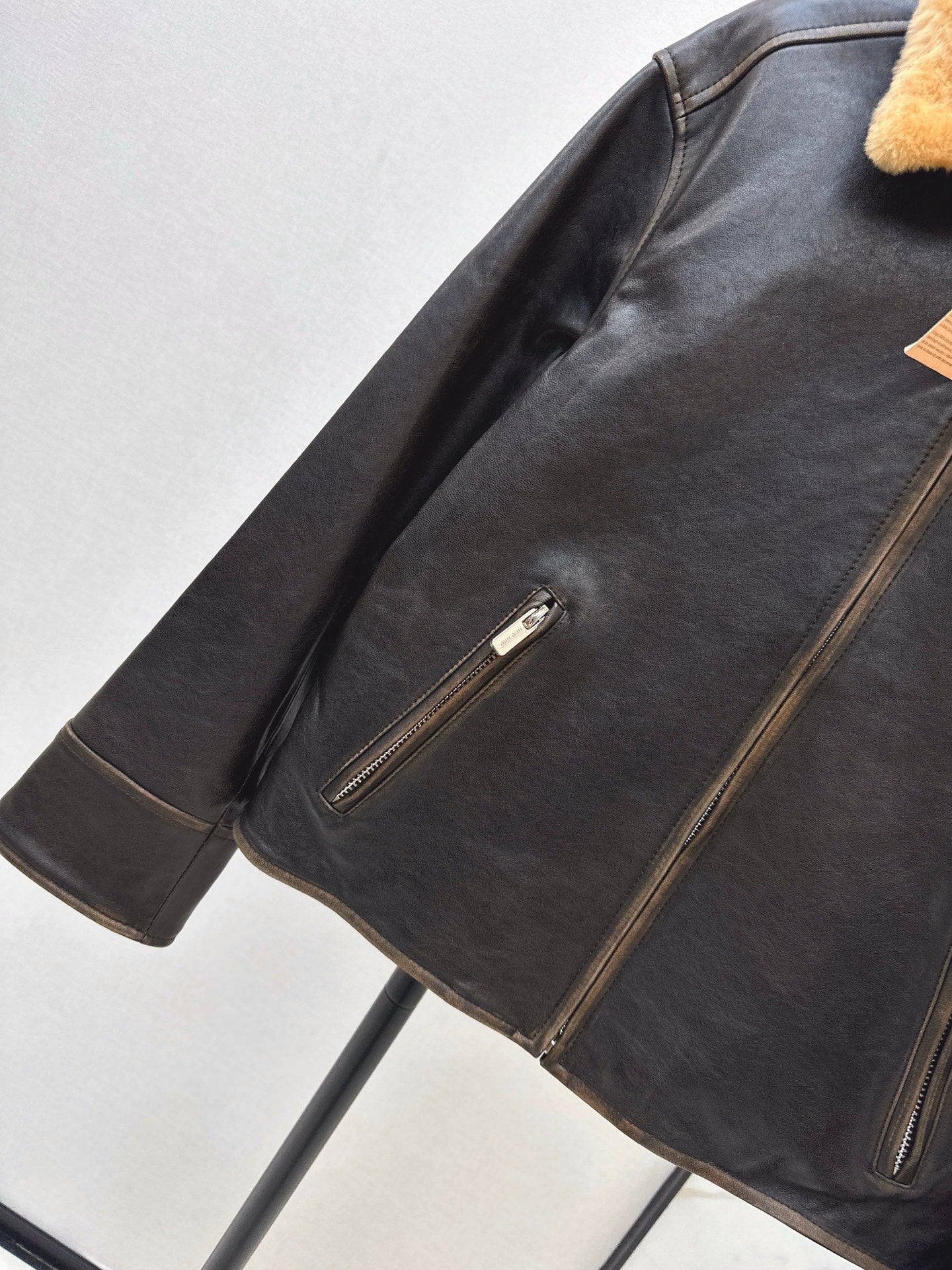 M*u 25fw leather jacket