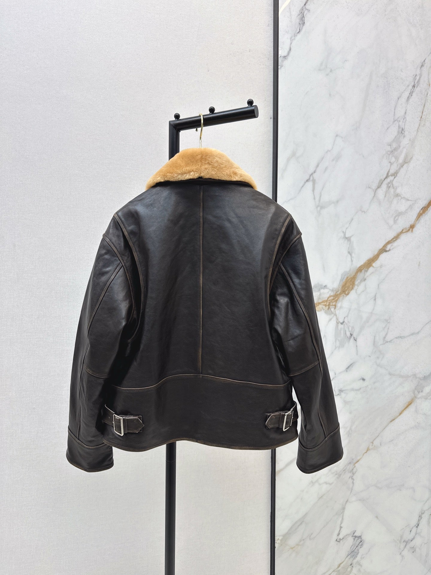 M*u 25fw leather jacket