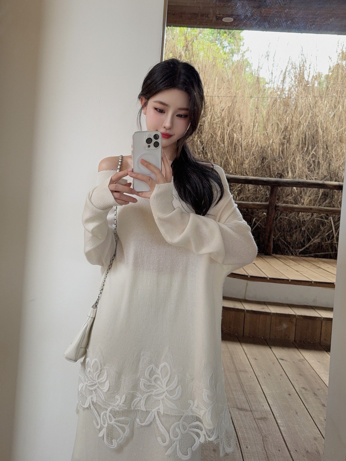 ES* 25fw wool lace suit