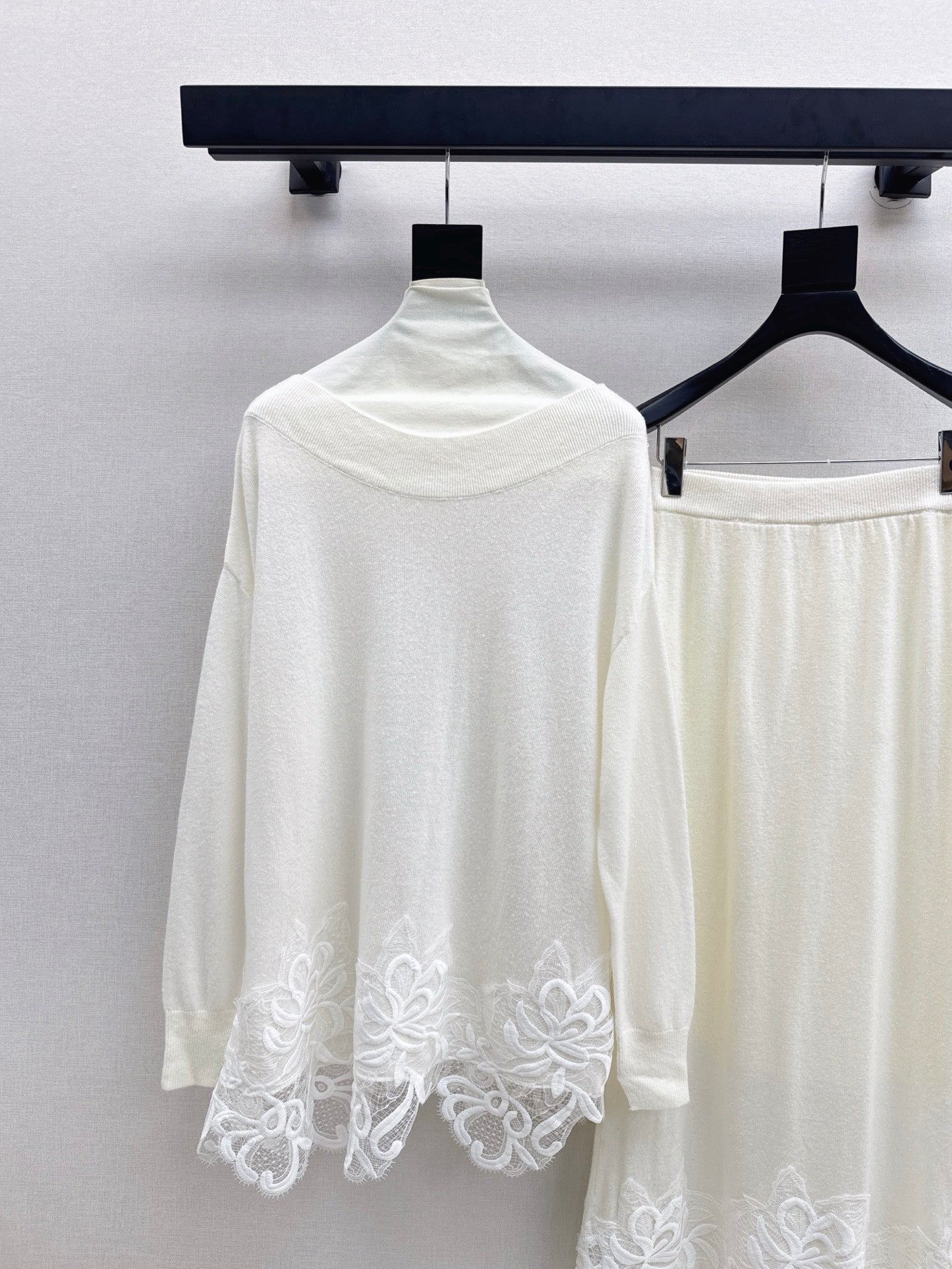 ES* 25fw wool lace suit