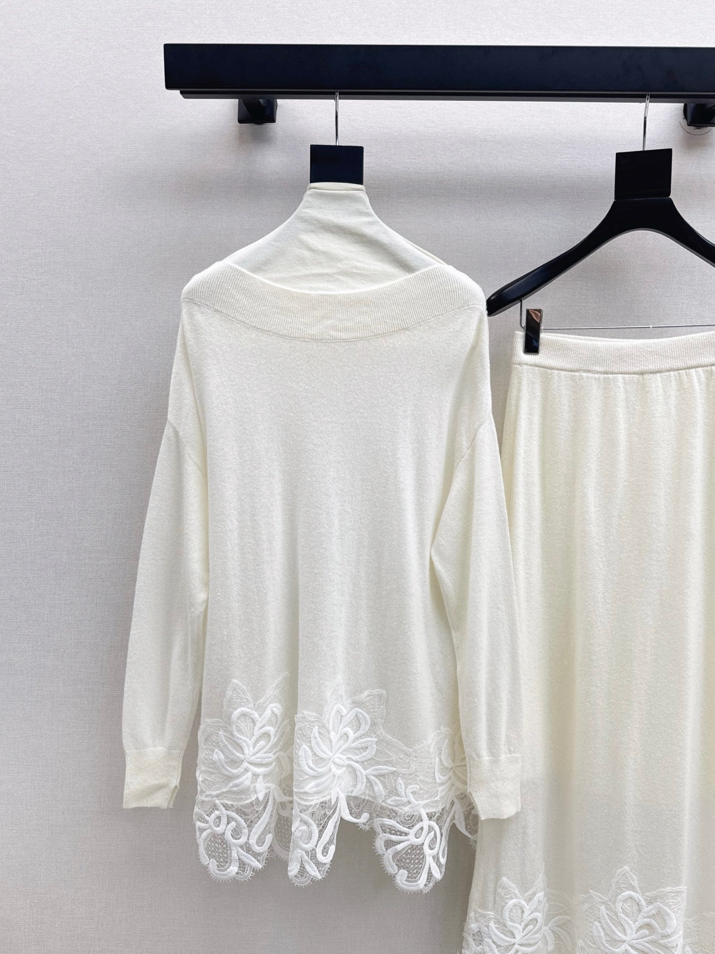 ES* 25fw wool lace suit