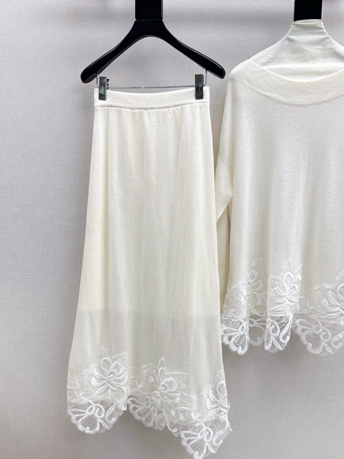 ES* 25fw wool lace suit