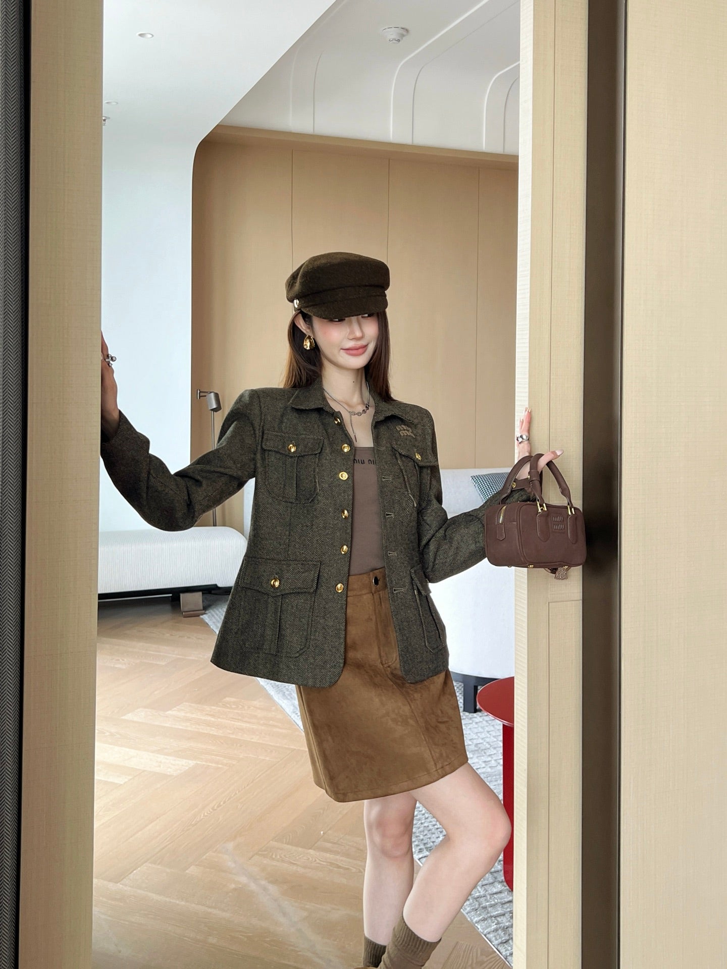 M*u 25fw knitted jacket