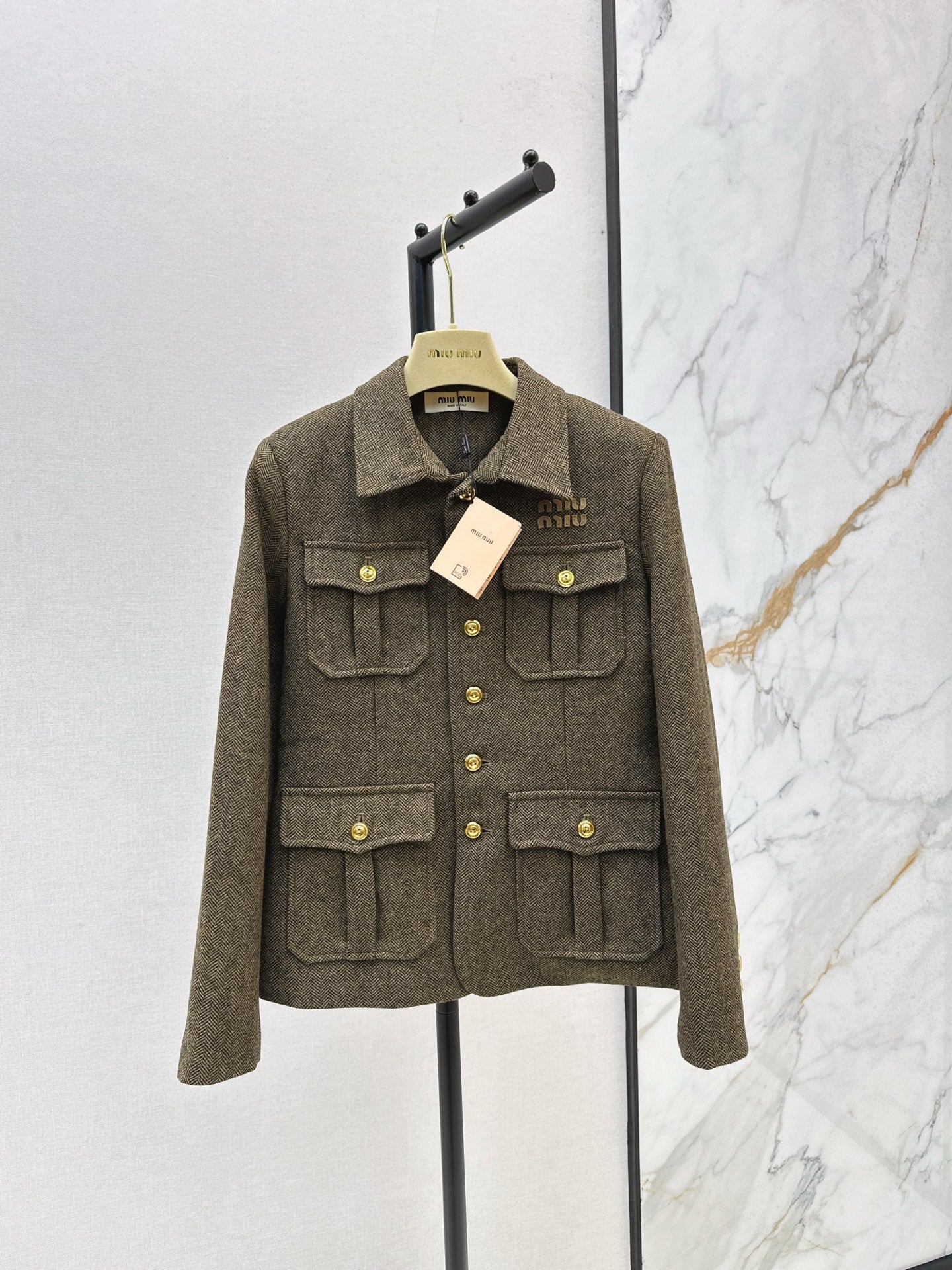 M*u 25fw knitted jacket