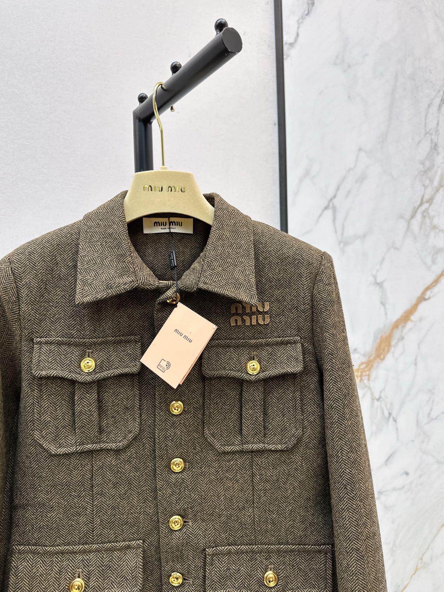 M*u 25fw knitted jacket