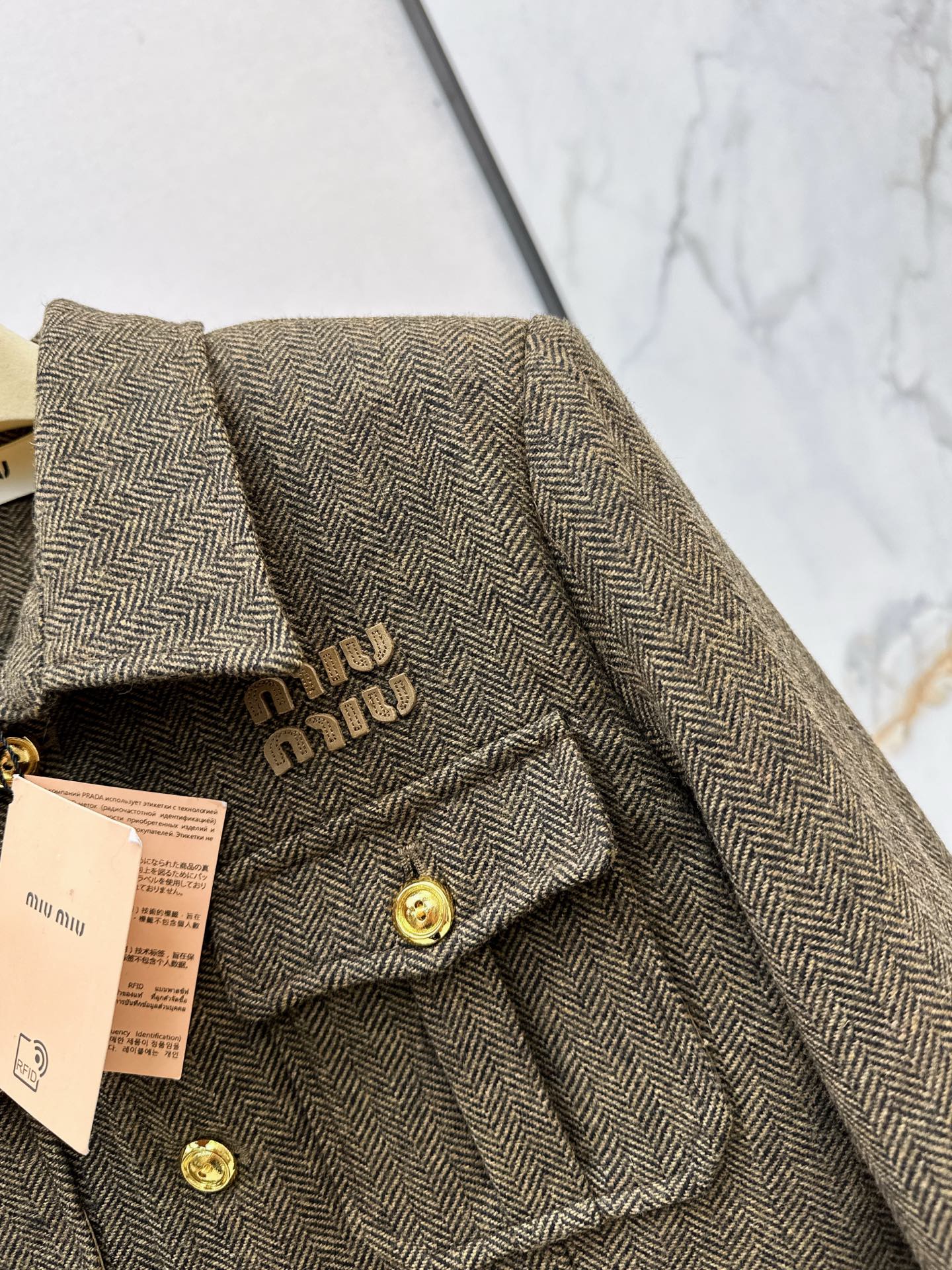 M*u 25fw knitted jacket