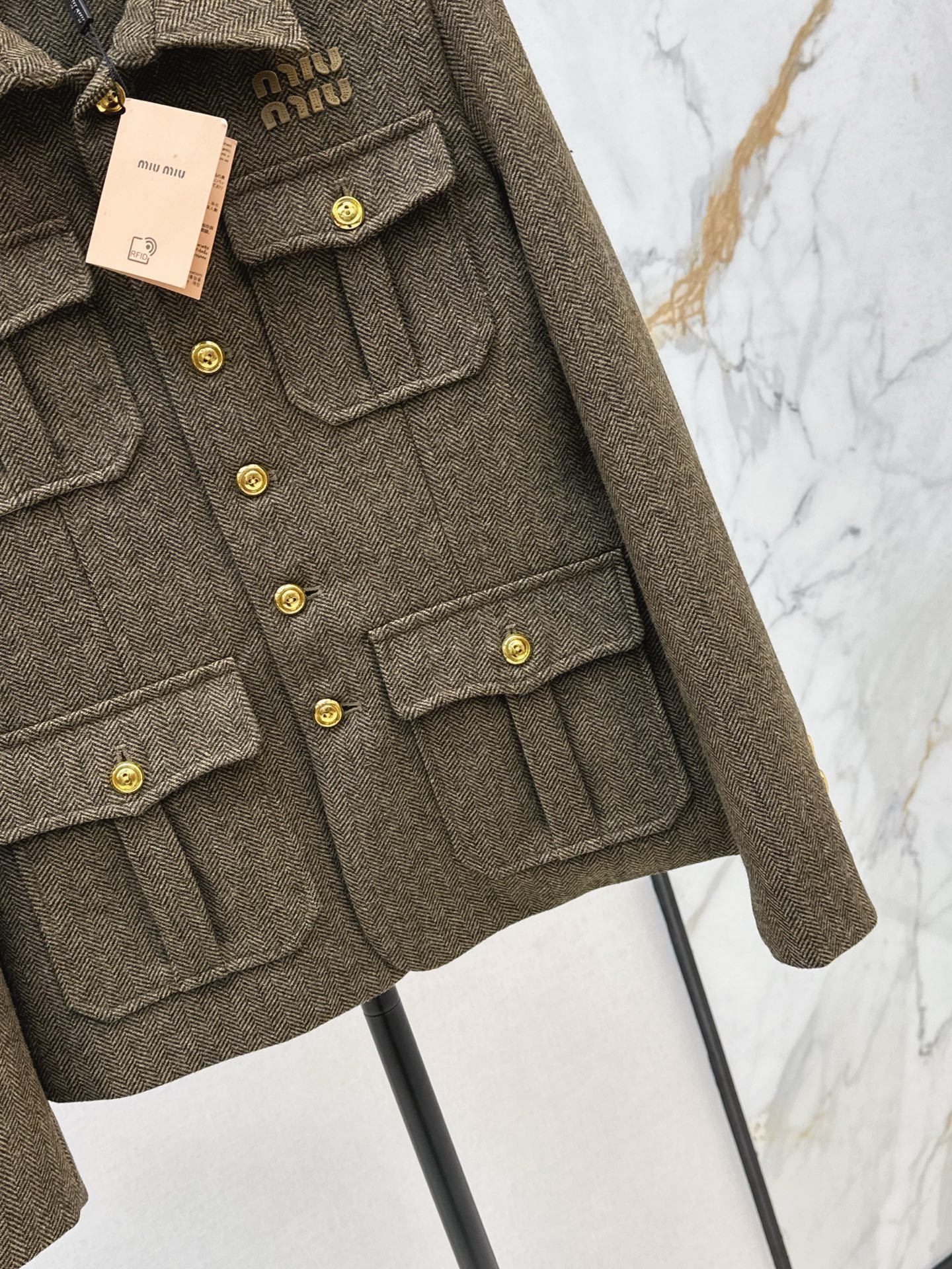 M*u 25fw knitted jacket