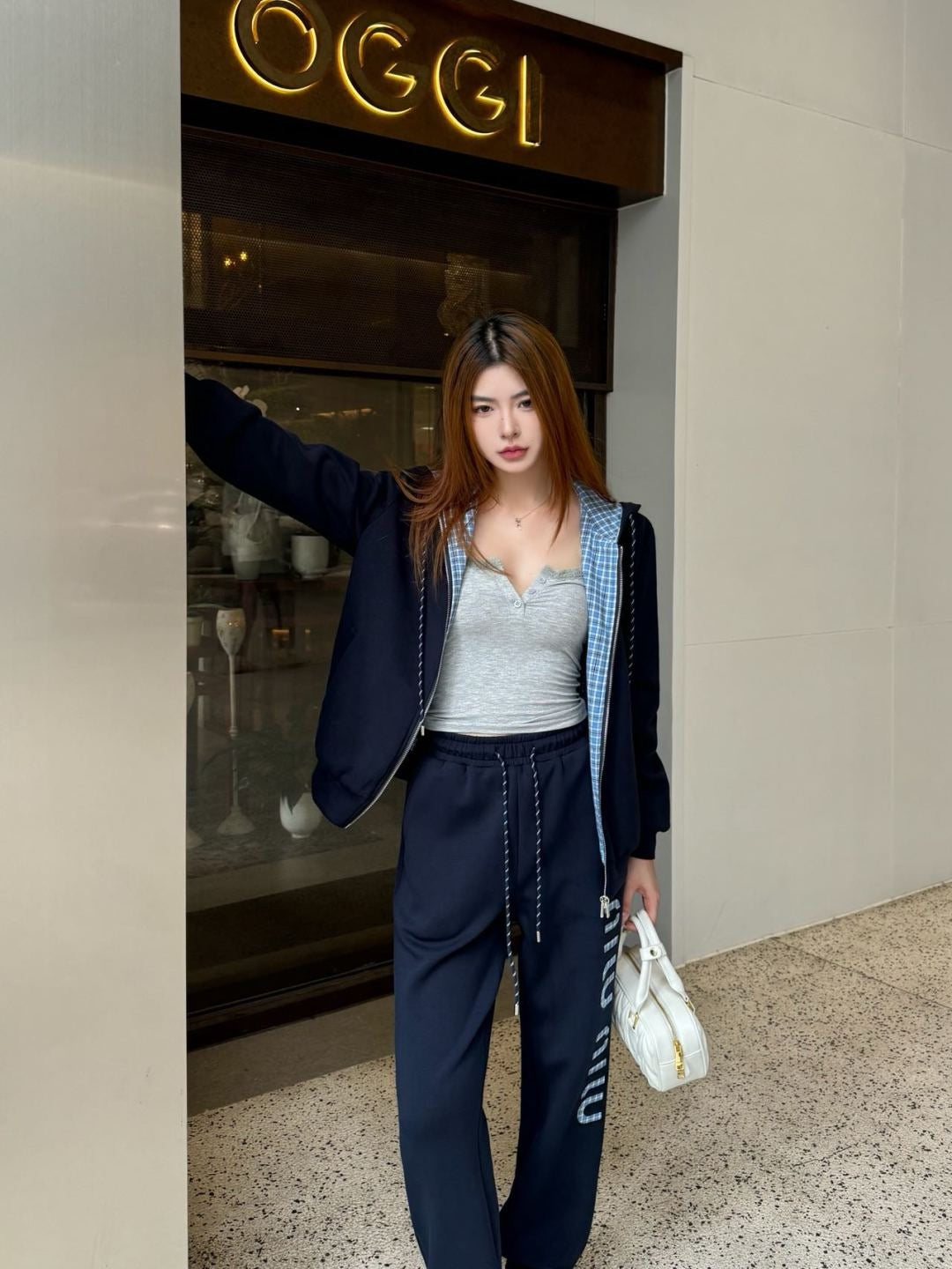 M*u 25fw Double-sided reversible casual suit