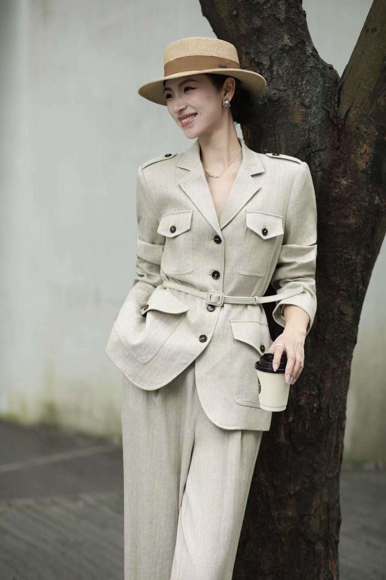 Lor*P 25fw linen suit