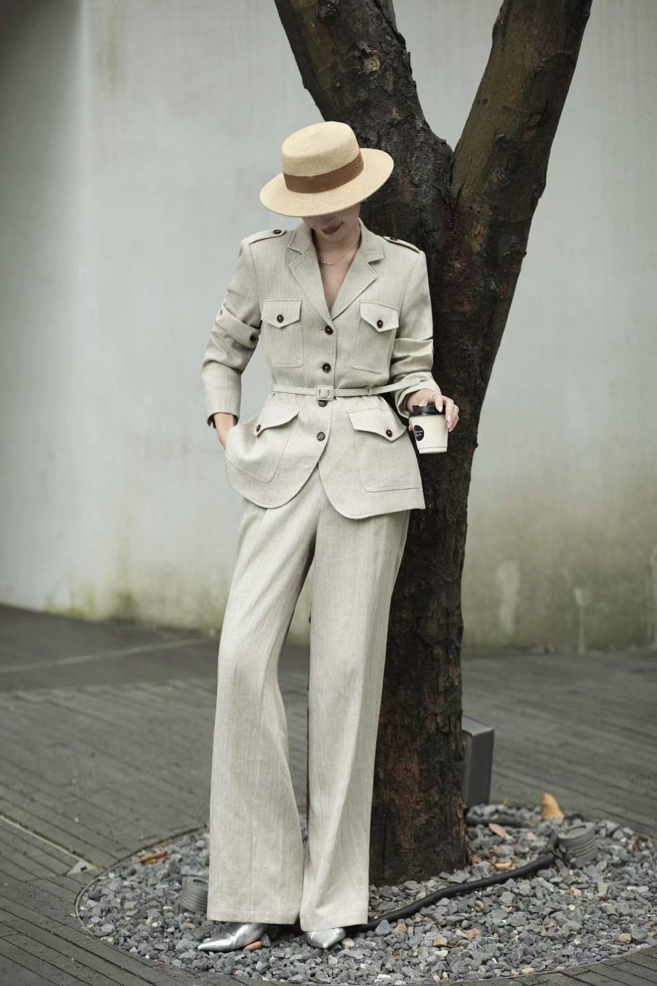 Lor*P 25fw linen suit