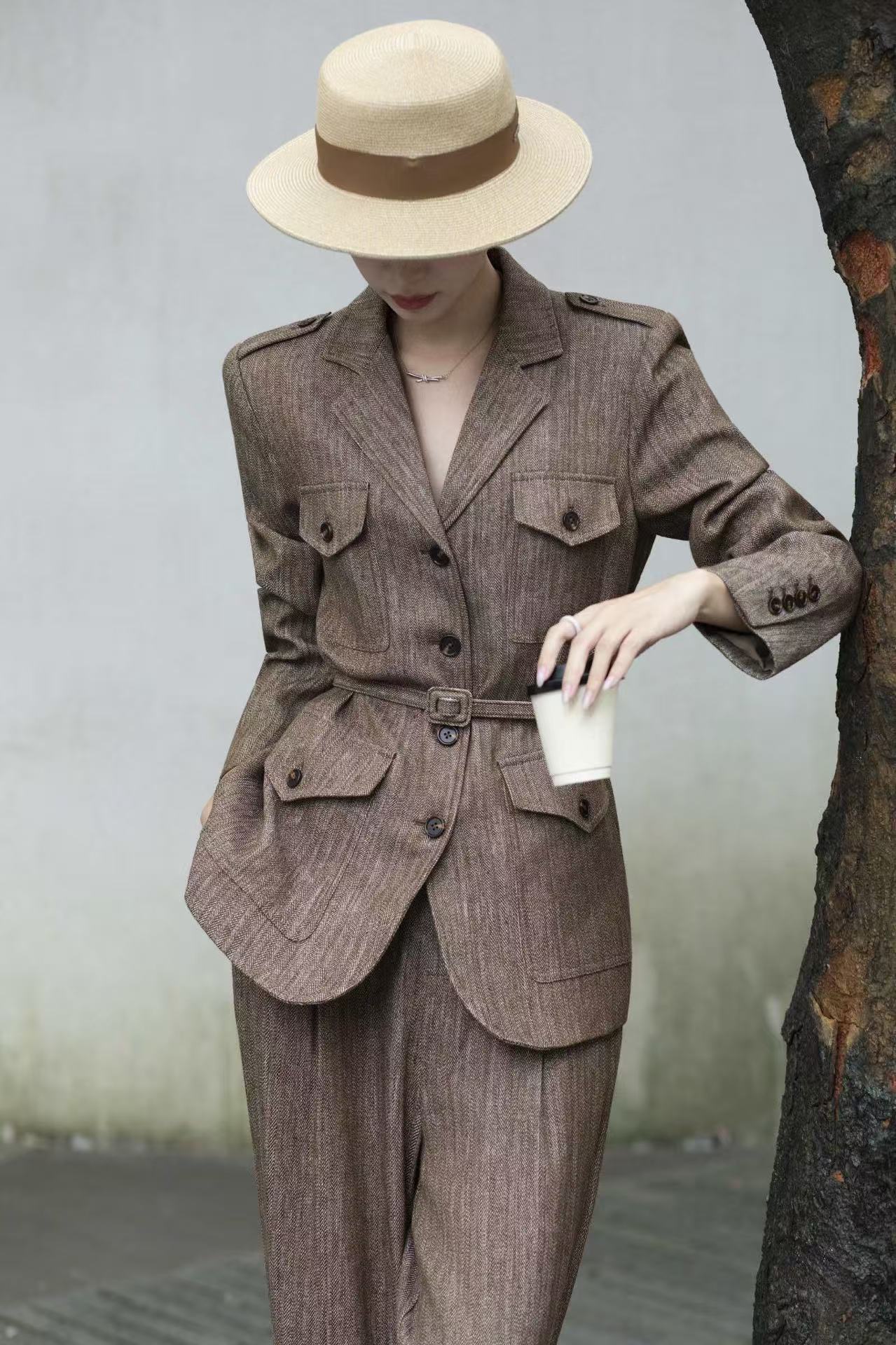 Lor*P 25fw linen suit