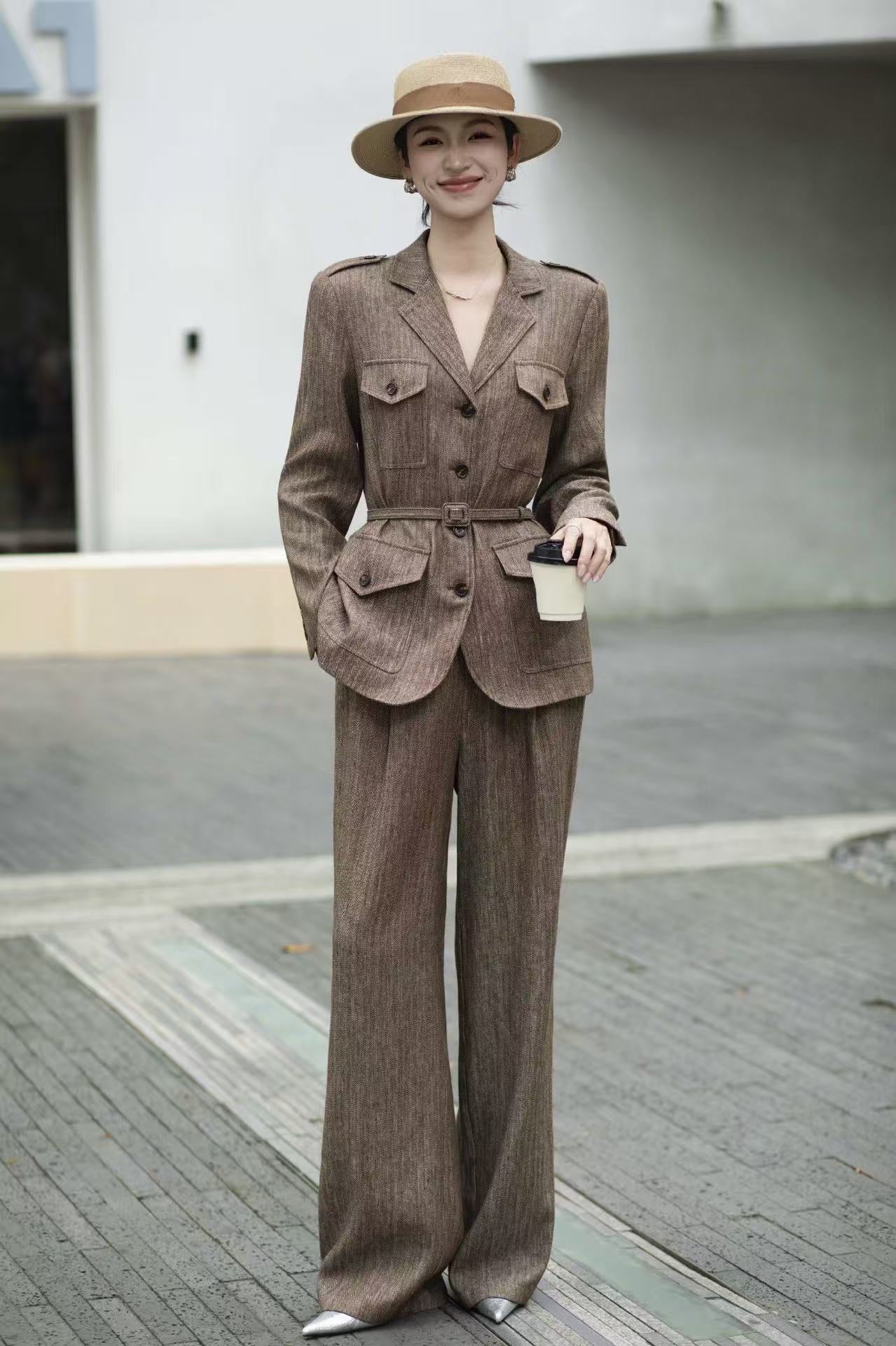 Lor*P 25fw linen suit