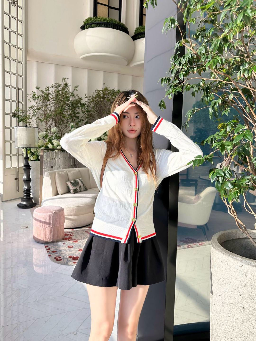 M*u 25fw wool cardigan