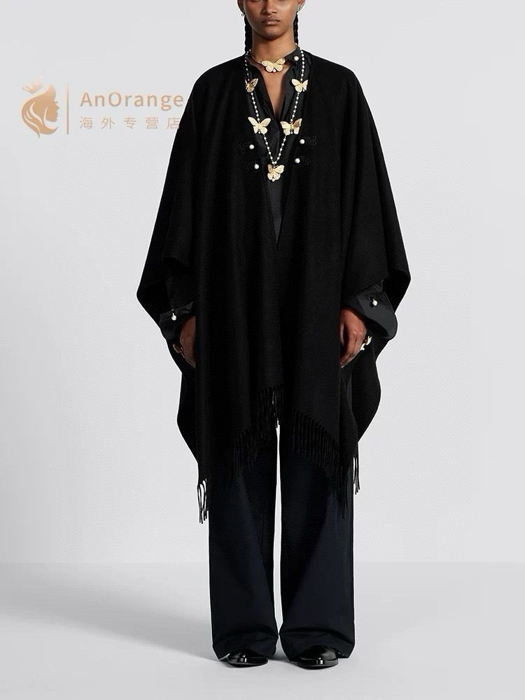 D*r 25fw scarf cape coat