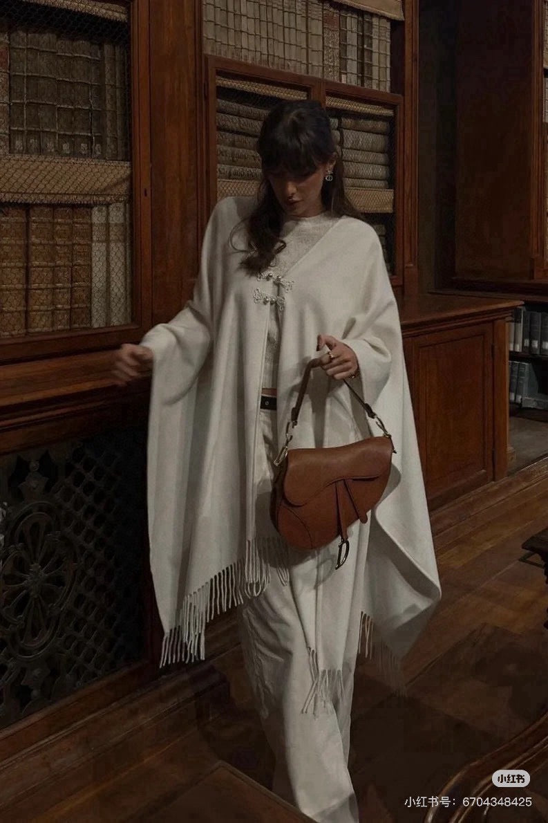 D*r 25fw scarf cape coat