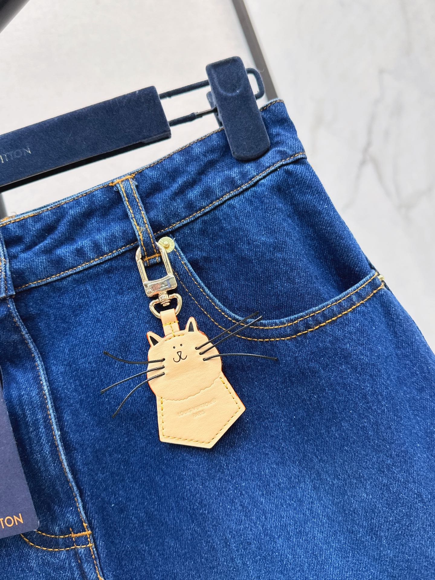 Loui* 25fw denim skirt