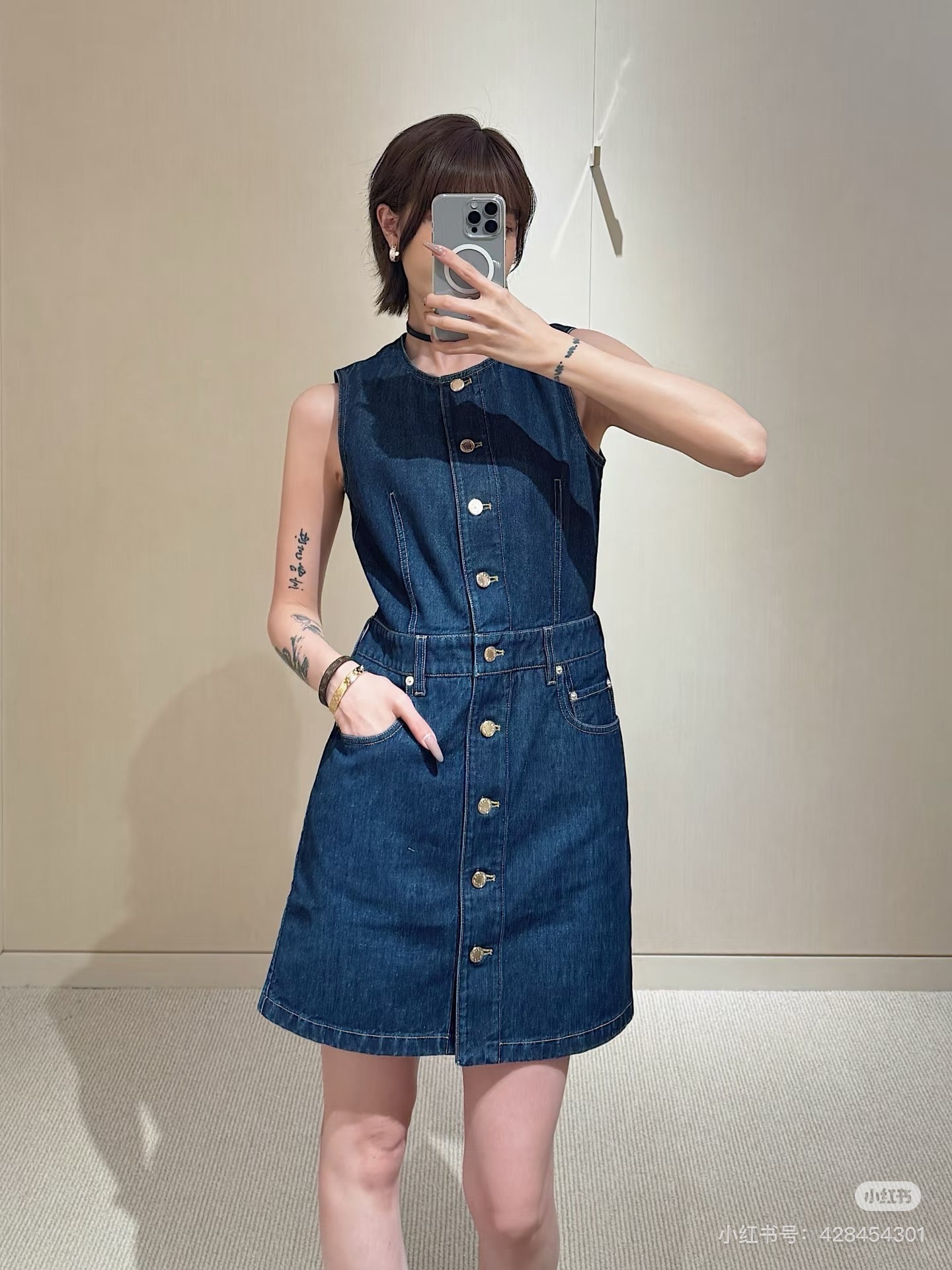 Loui* 25fw denim dress