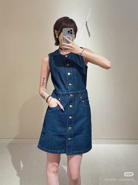 Loui* 25fw denim dress