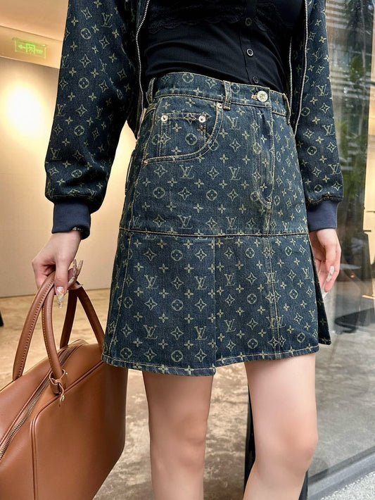 Loui* 25fw denim skirt