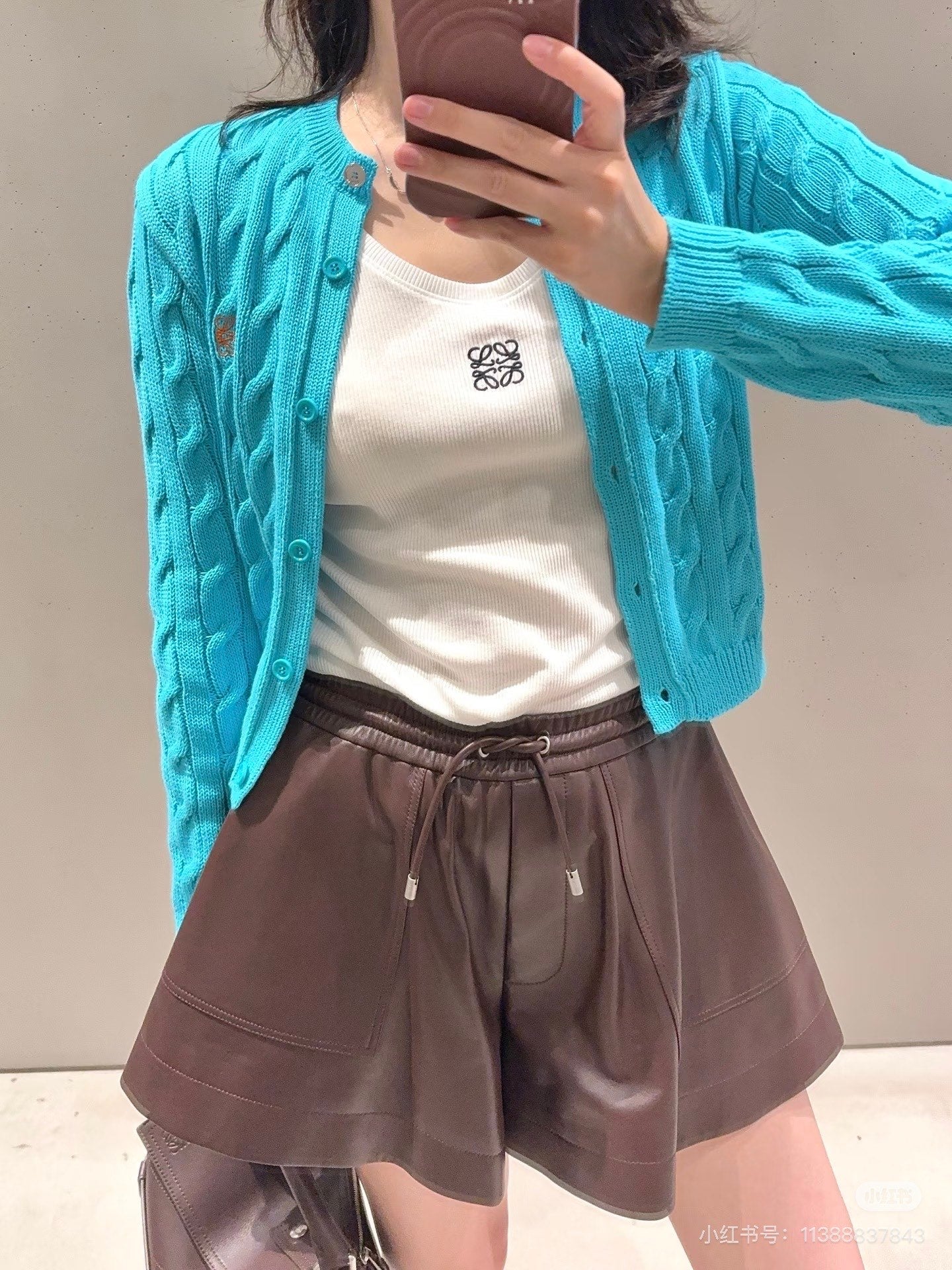 Loew* 25fw sheepskin short