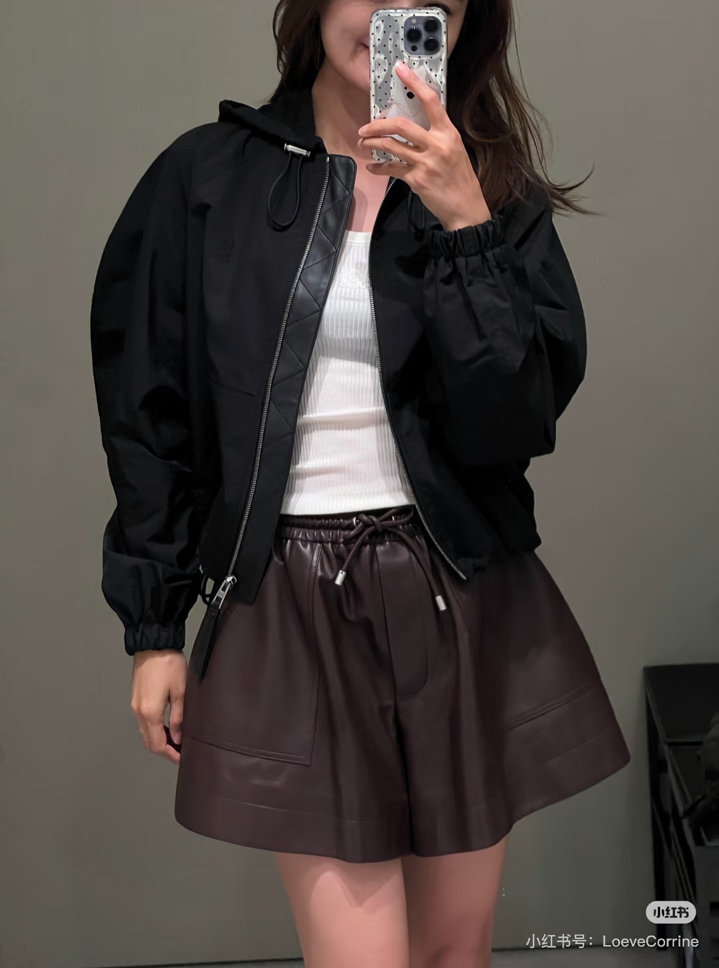 Loew* 25fw sheepskin short