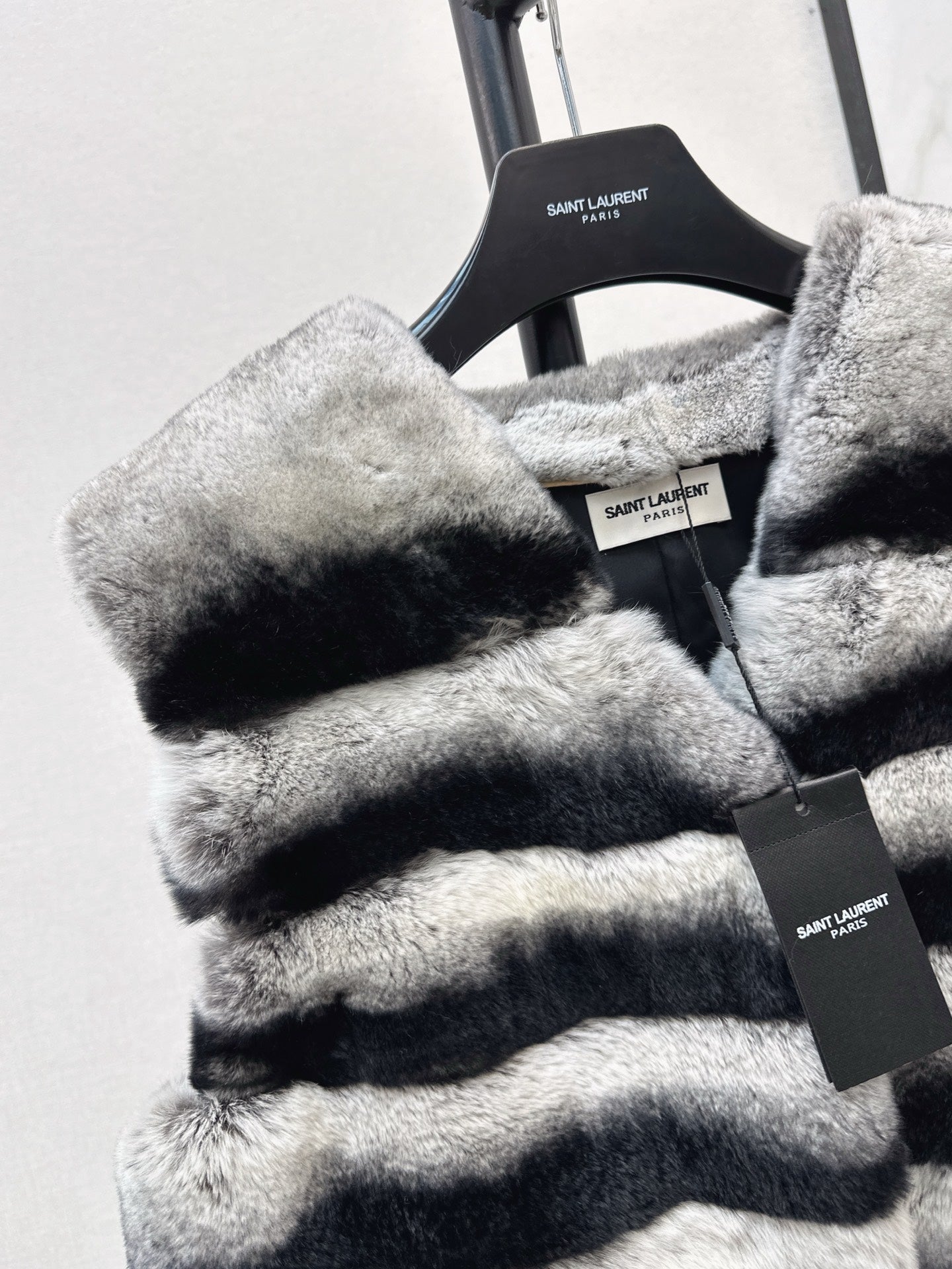 YS* 25fw rabbit fur vest set