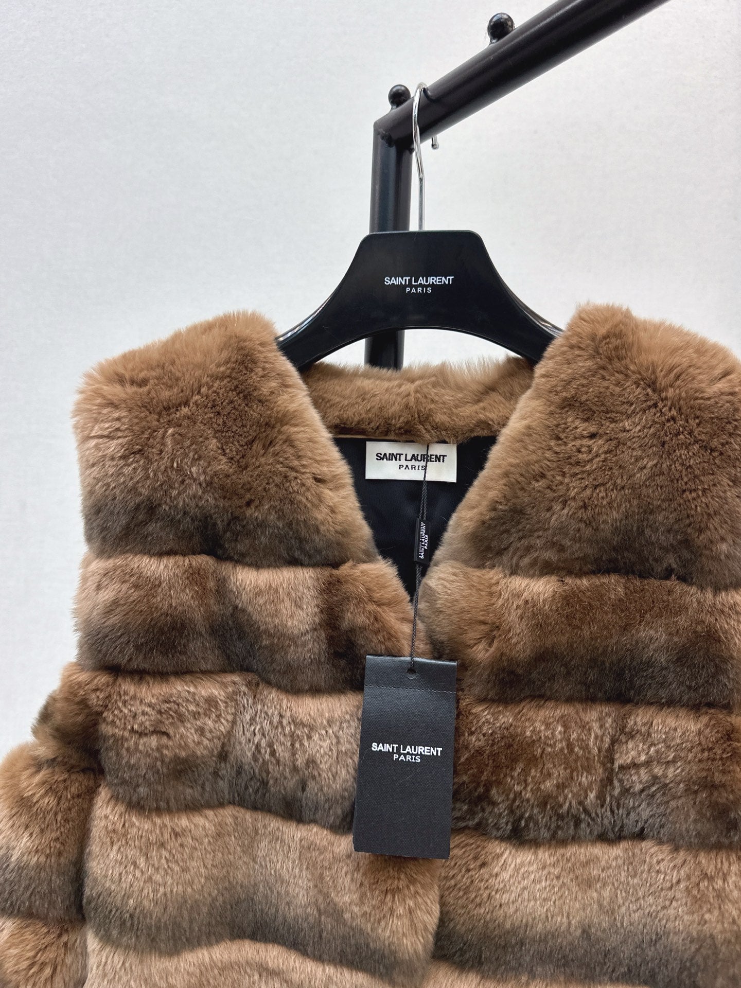 YS* 25fw rabbit fur vest set