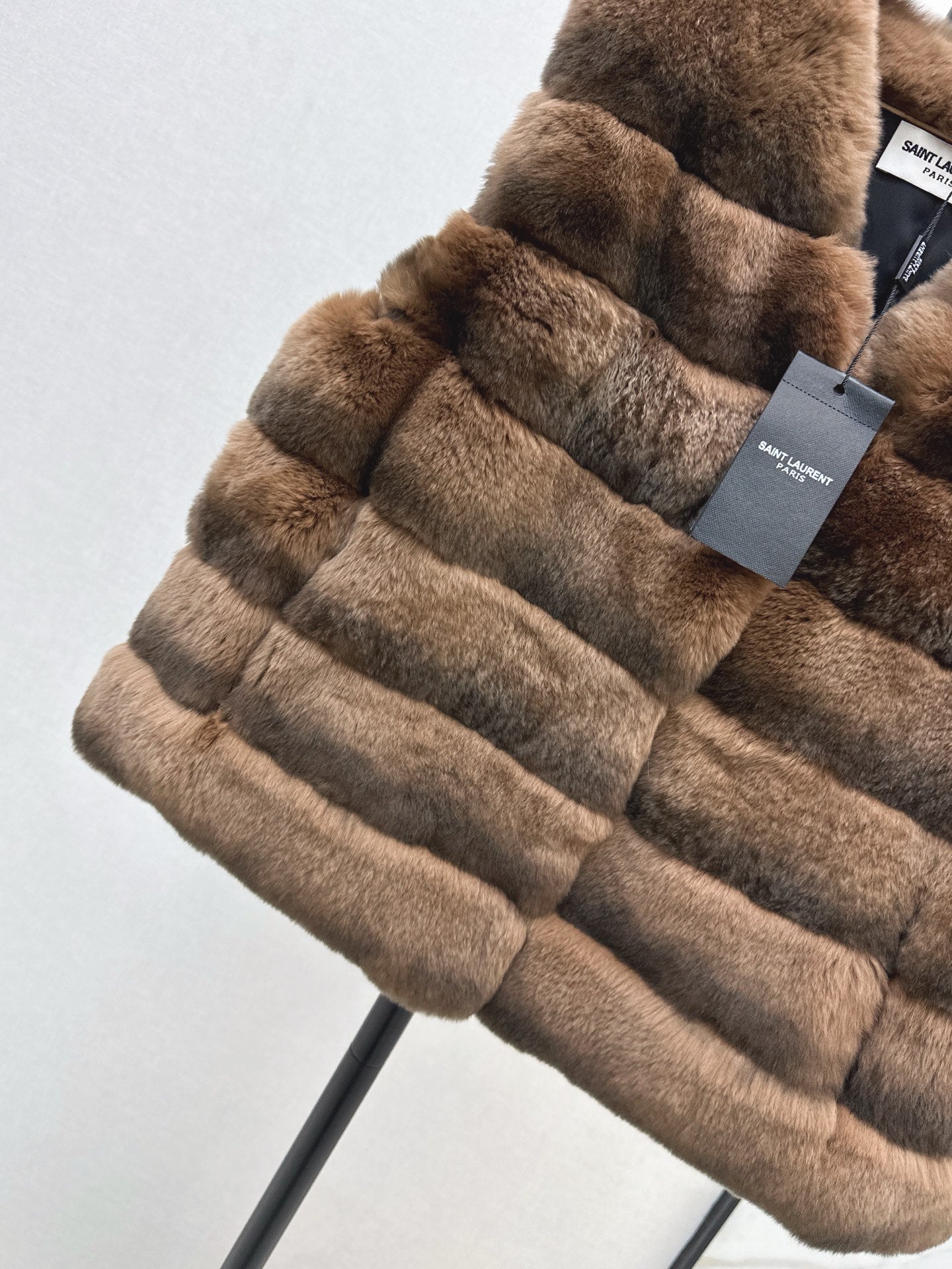 YS* 25fw rabbit fur vest set
