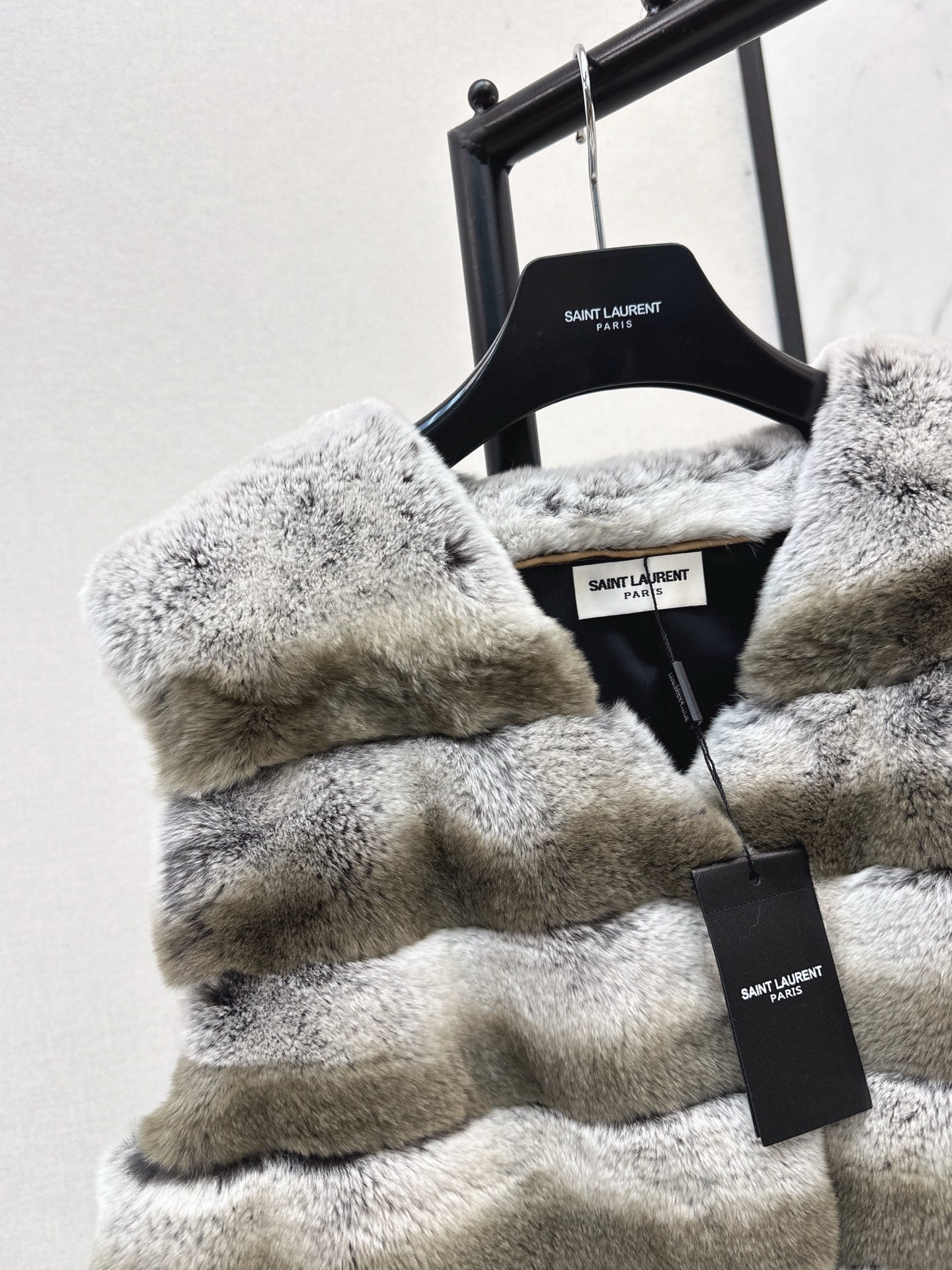 YS* 25fw rabbit fur vest set