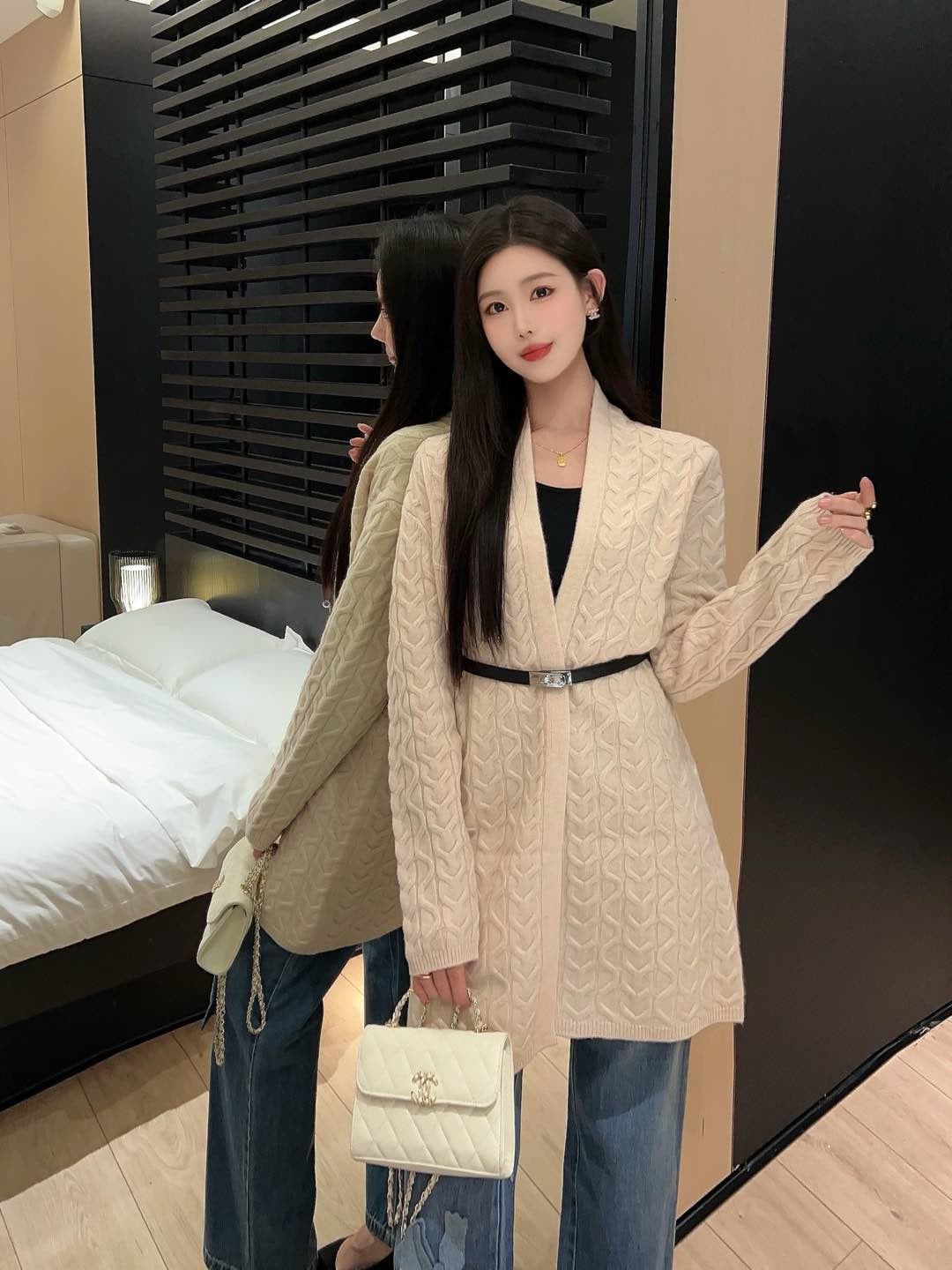 Herm* 25fw wool cardigan