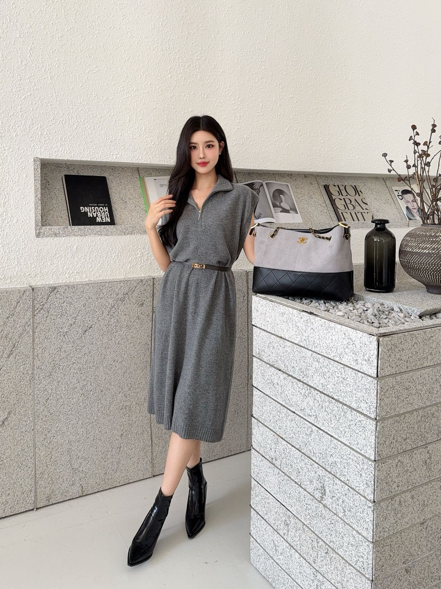 Herm* 25fw knitted dress