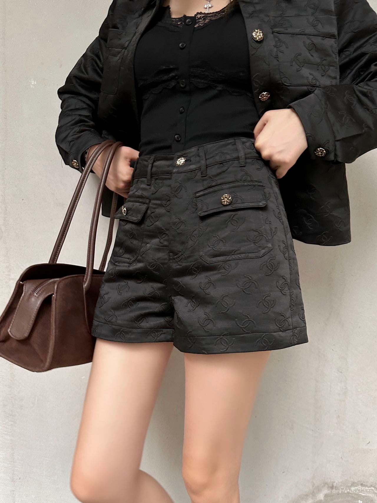 C*nel 25fw jacquard short