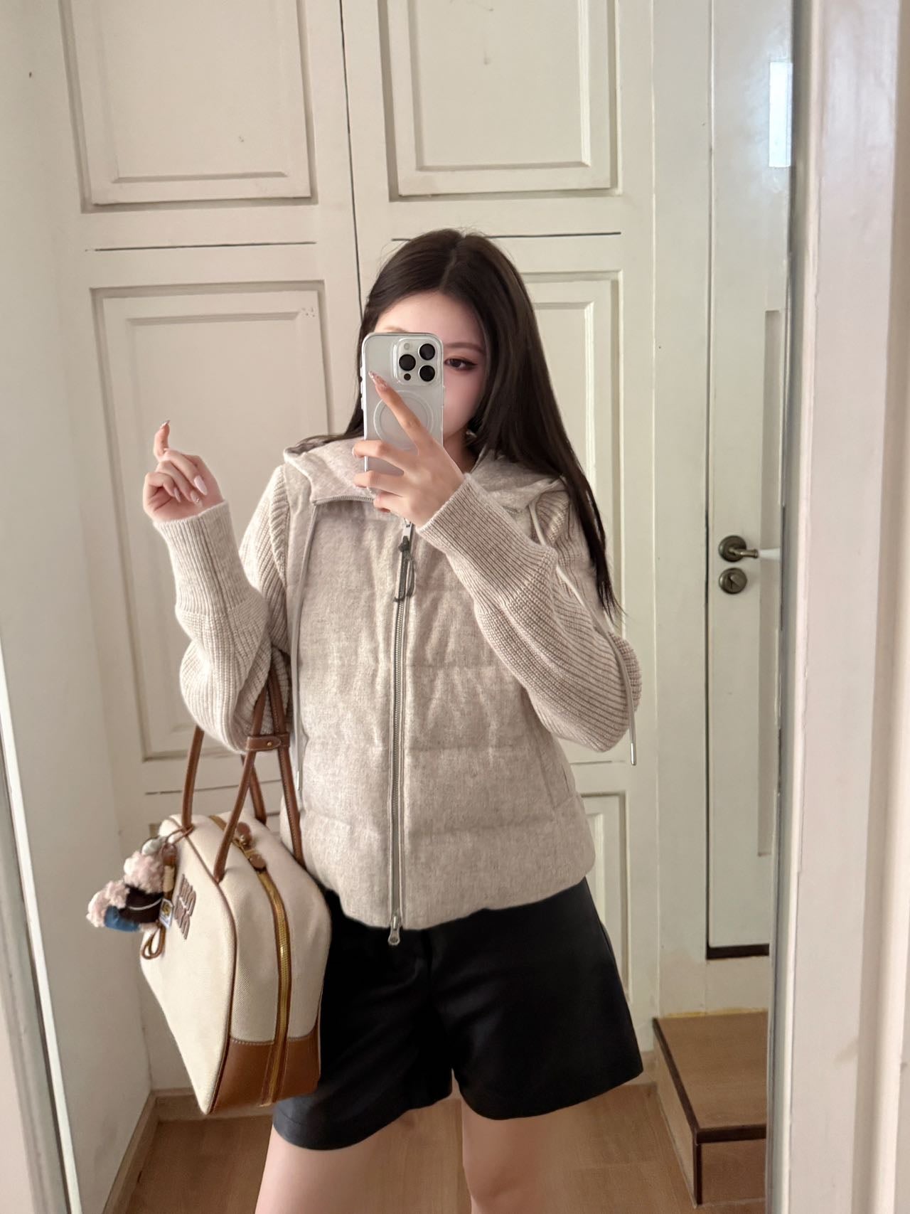 Brune*C 25fw hooded coat