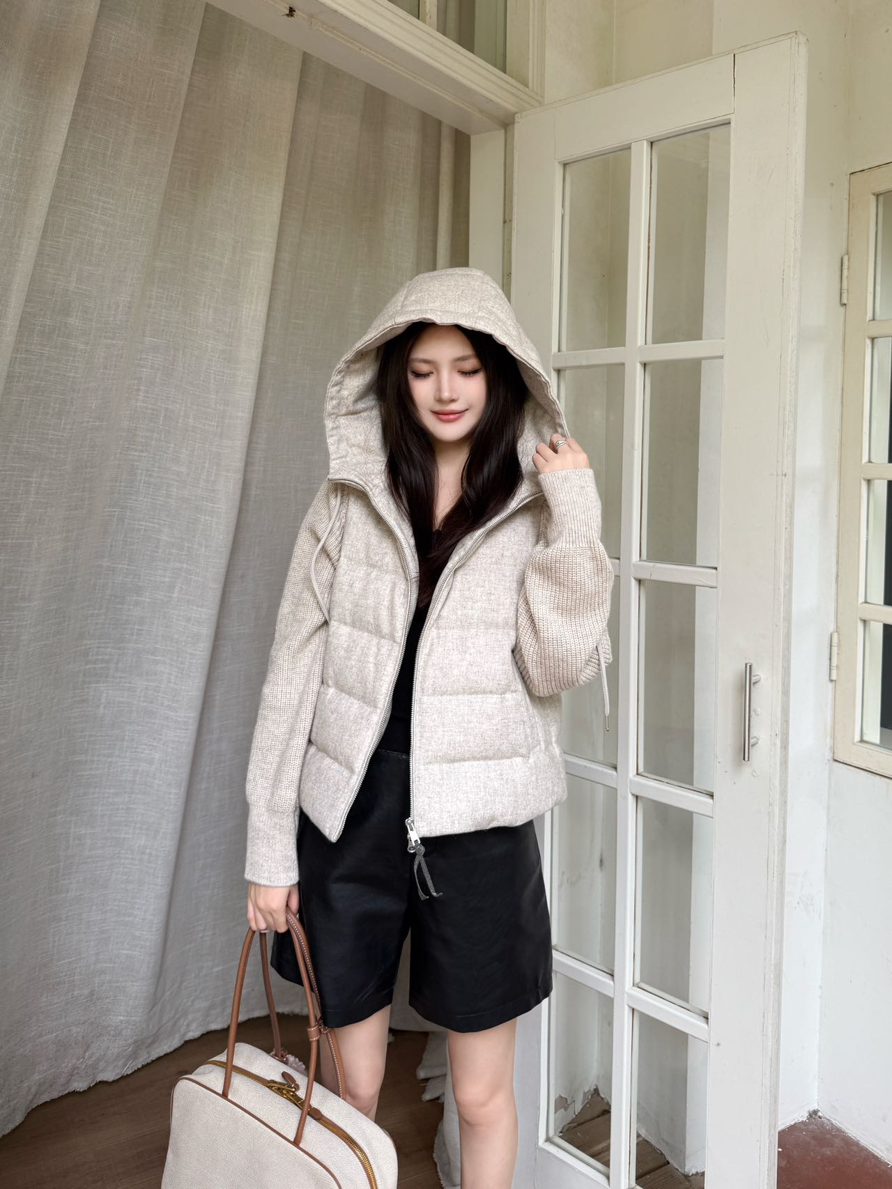 Brune*C 25fw hooded coat